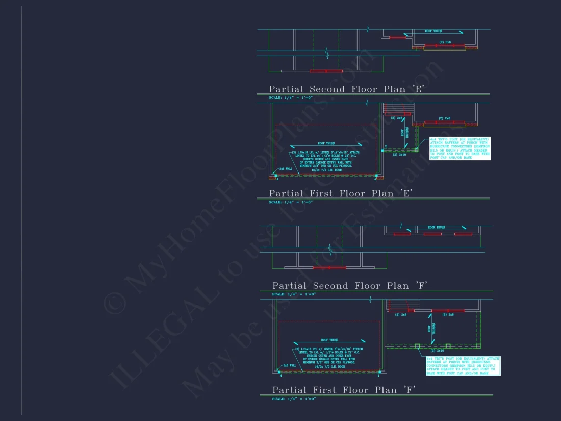 Modern house Plan with 4 Bedrooms, CAD Floor Plan, and Designs