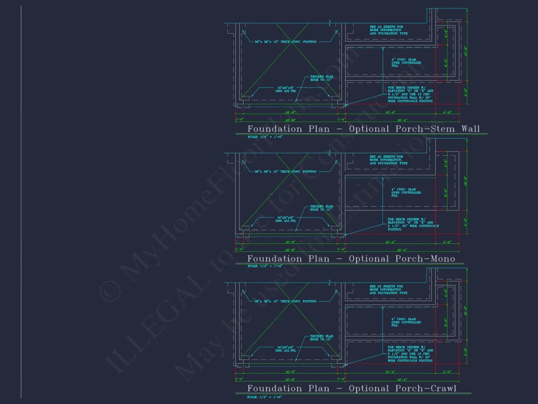 Modern house Plan with 4 Bedrooms, CAD Floor Plan, and Designs