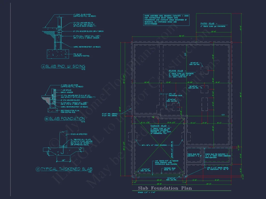 Modern house Plan with 4 Bedrooms, CAD Floor Plan, and Designs