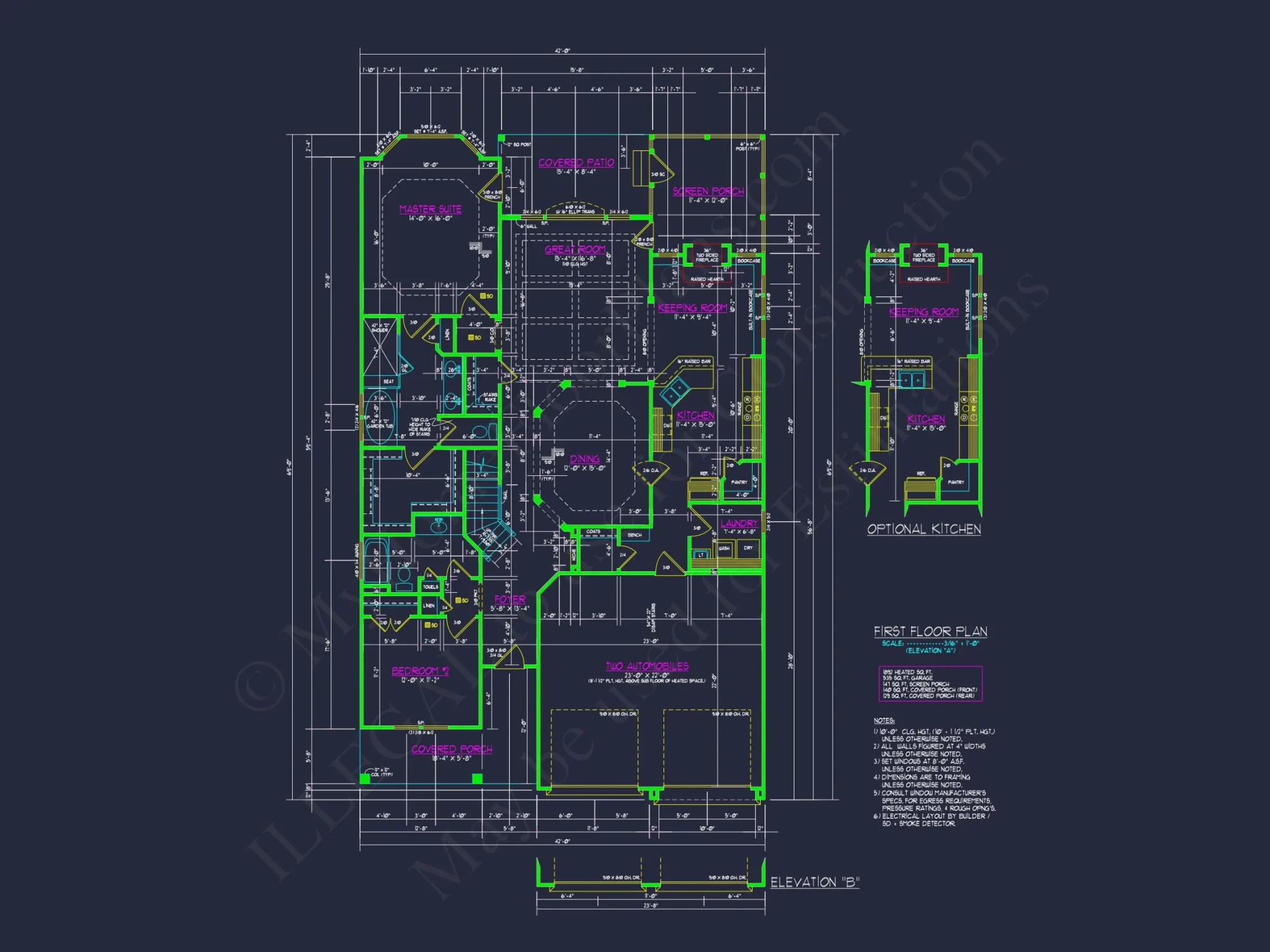 Elegant house Plan with CAD Designs, Floor Plans & Blueprint