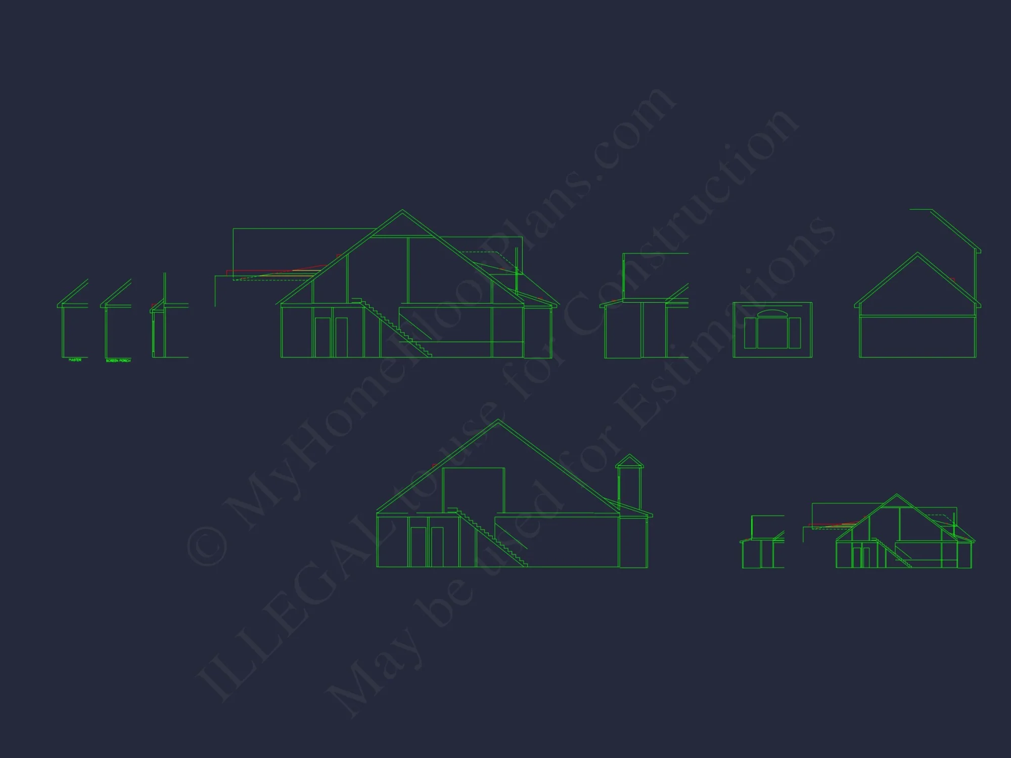 Elegant house Plan with CAD Designs, Floor Plans & Blueprint