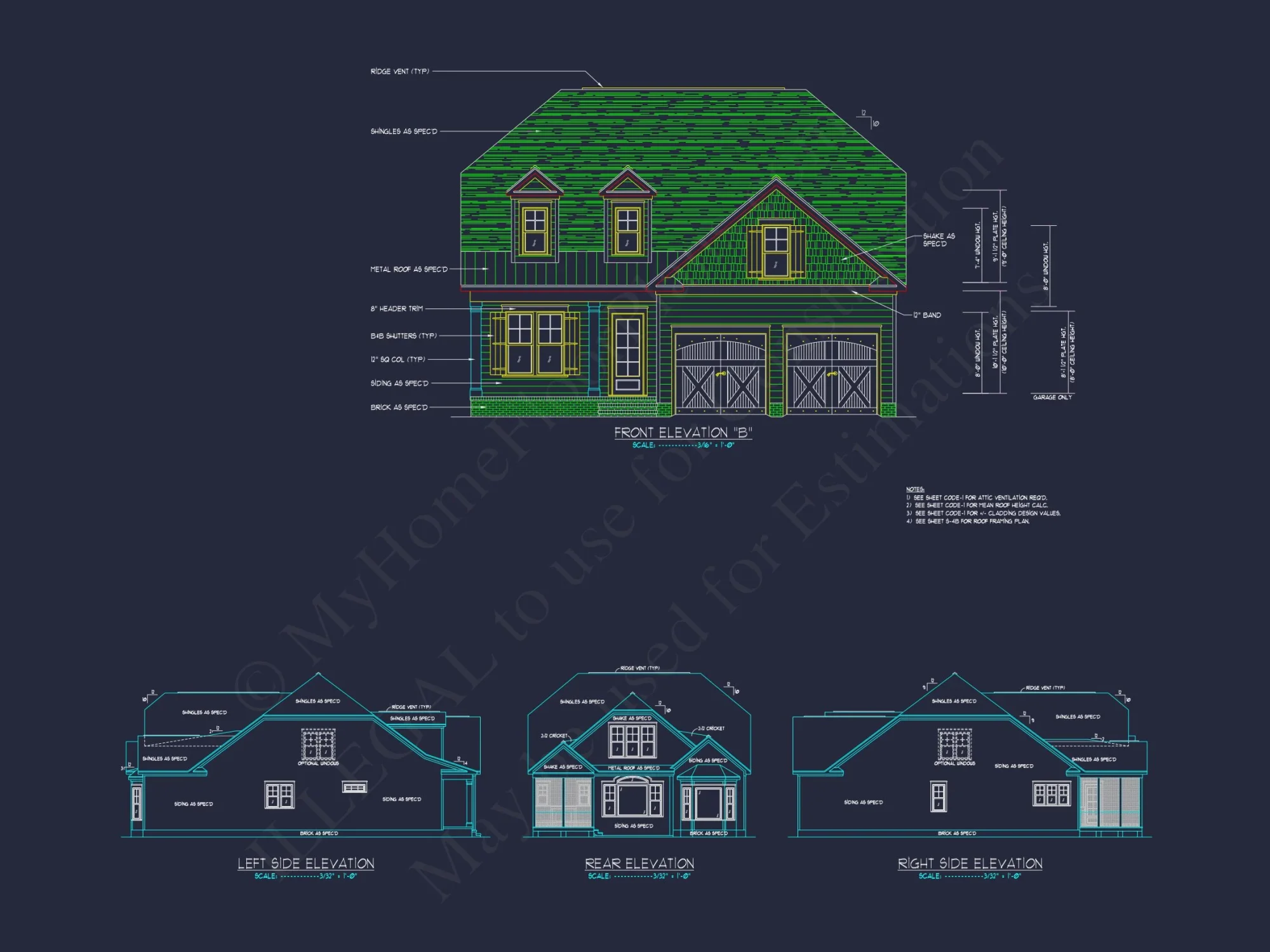 Elegant house Plan with CAD Designs, Floor Plans & Blueprint