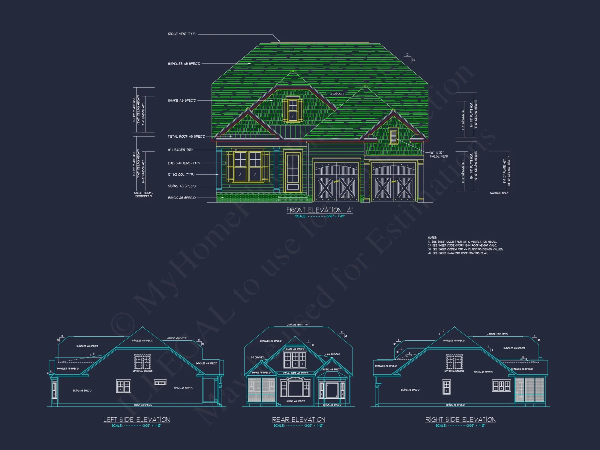 Elegant house Plan with CAD Designs, Floor Plans & Blueprint