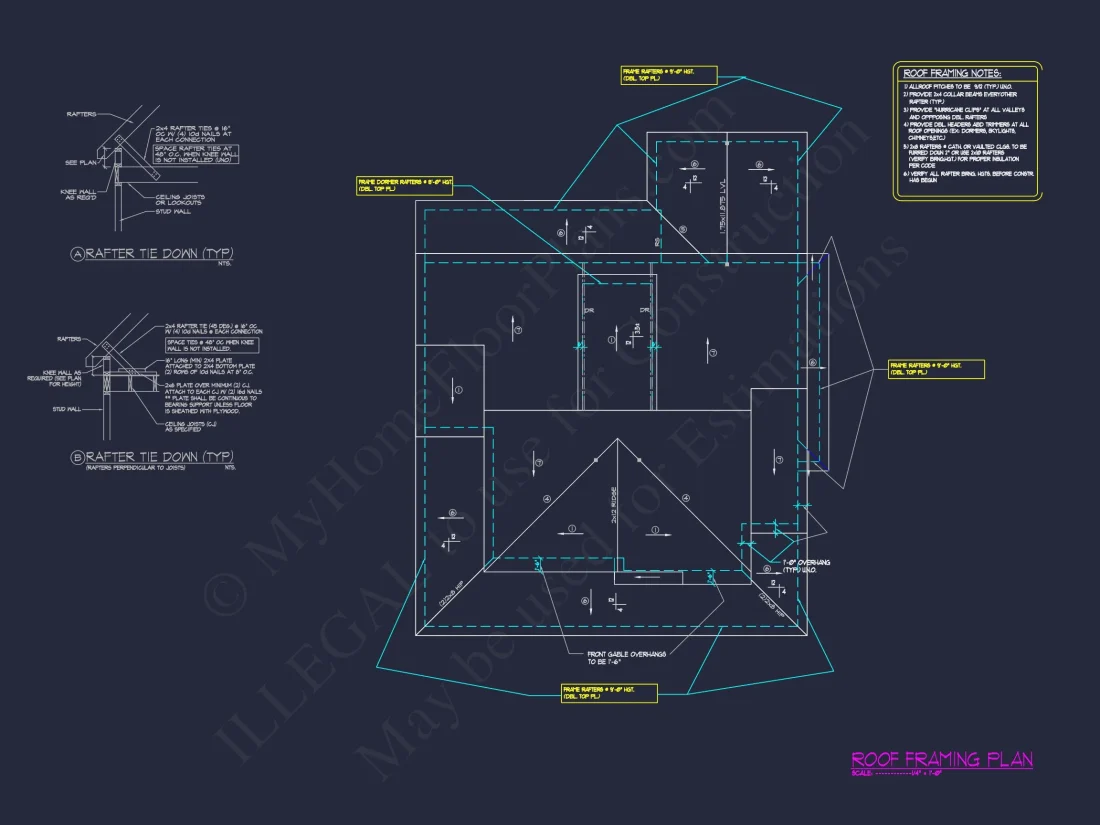 Beautiful 2-Story house Plan with CAD Blueprint Designs