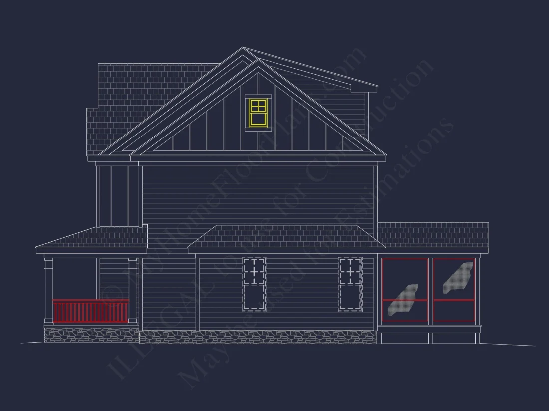 Beautiful 2-Story house Plan with CAD Blueprint Designs