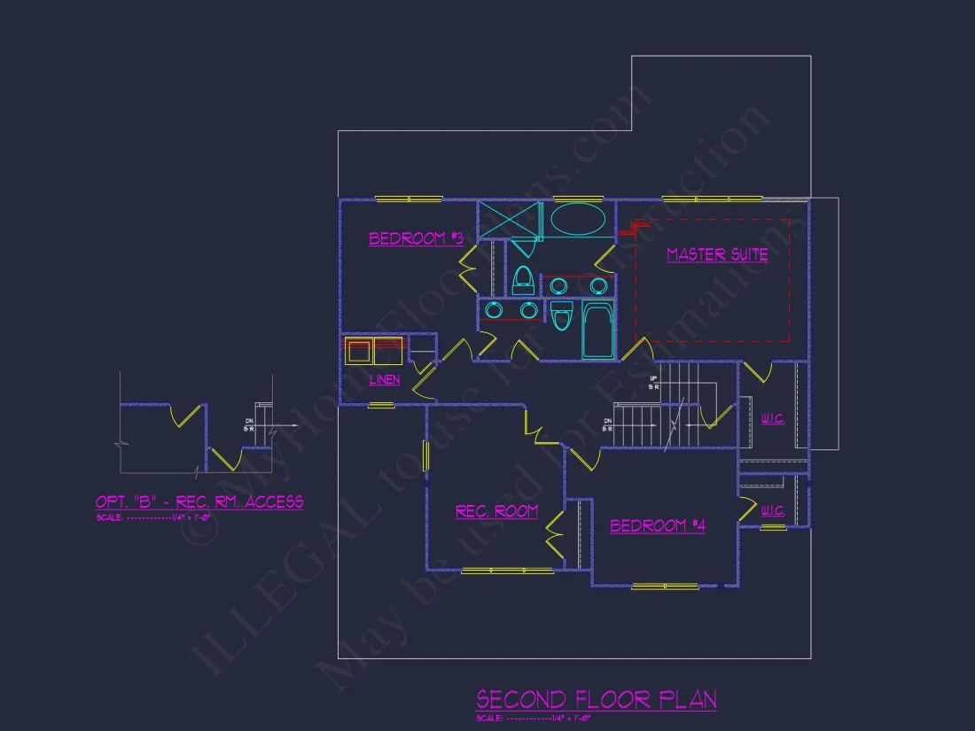Stylish house Plan with 2.5 Stories, Blueprint, and CAD Designs