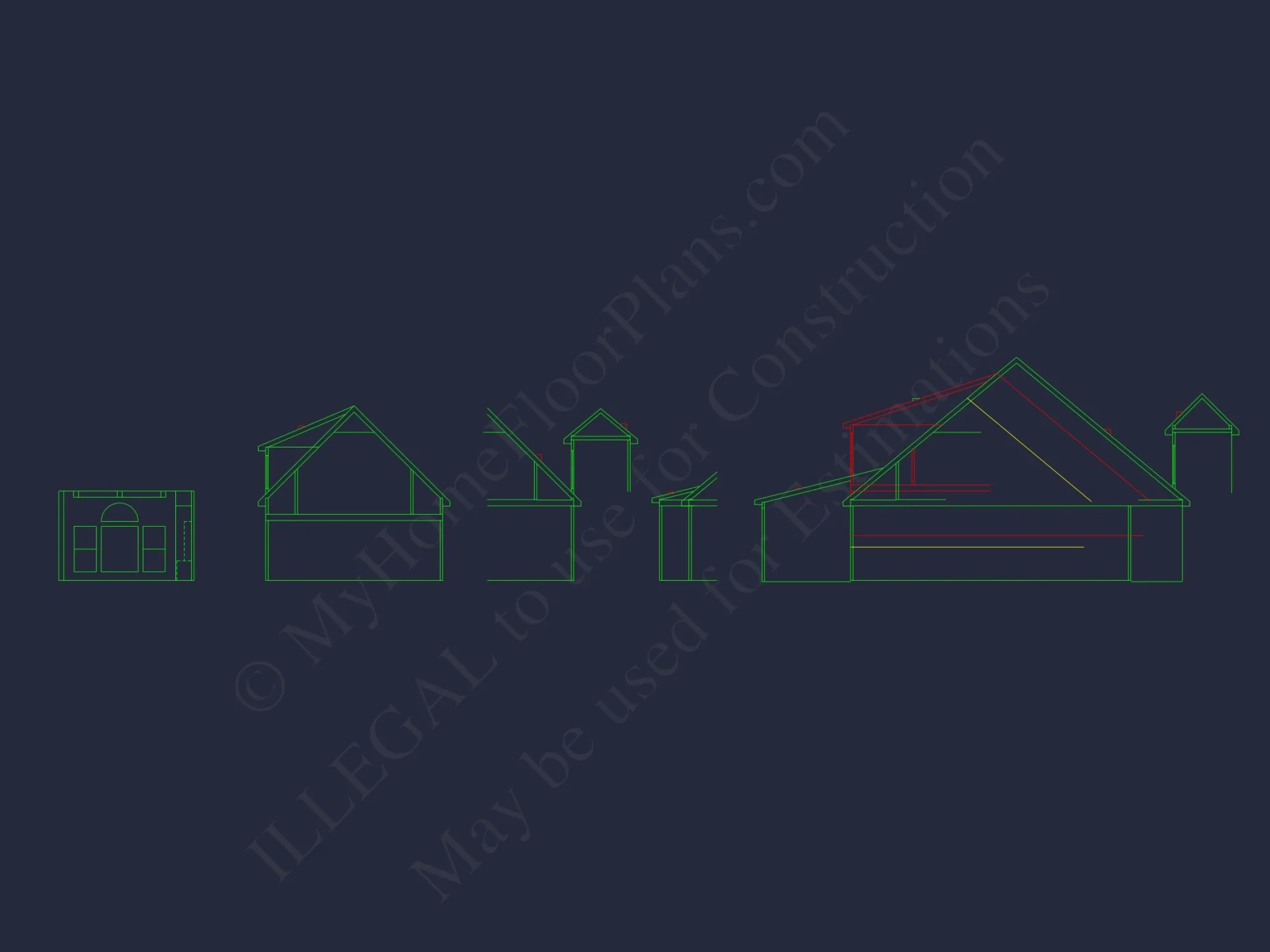 Craftsman house Floor Plan with CAD Blueprints & Features