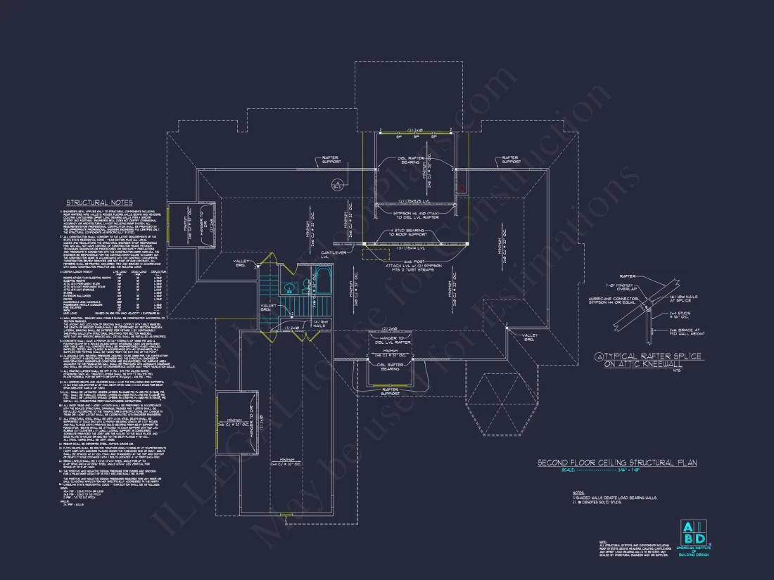 Craftsman house Floor Plan with CAD Blueprints & Features