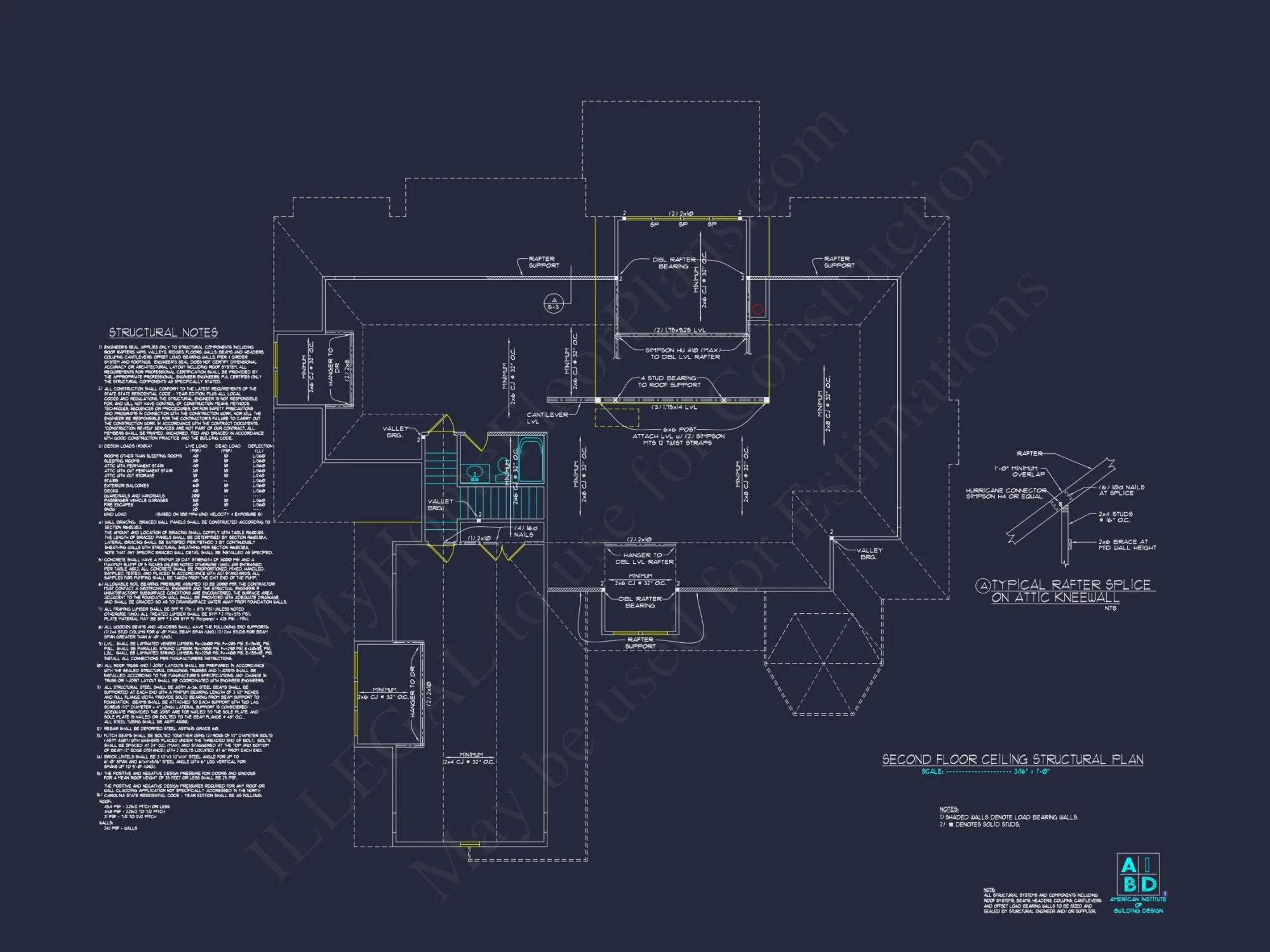 Craftsman house Floor Plan with CAD Blueprints & Features
