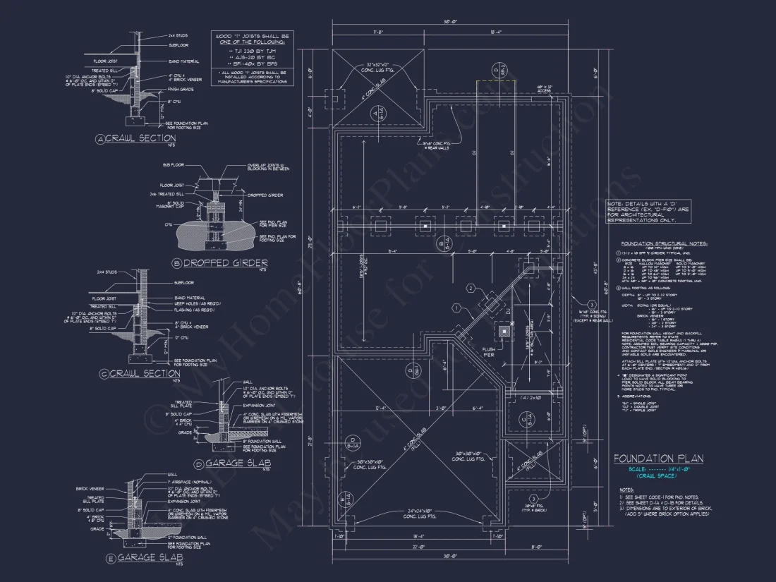 Craftsman house Plan with CAD Blueprint and Floor Designs