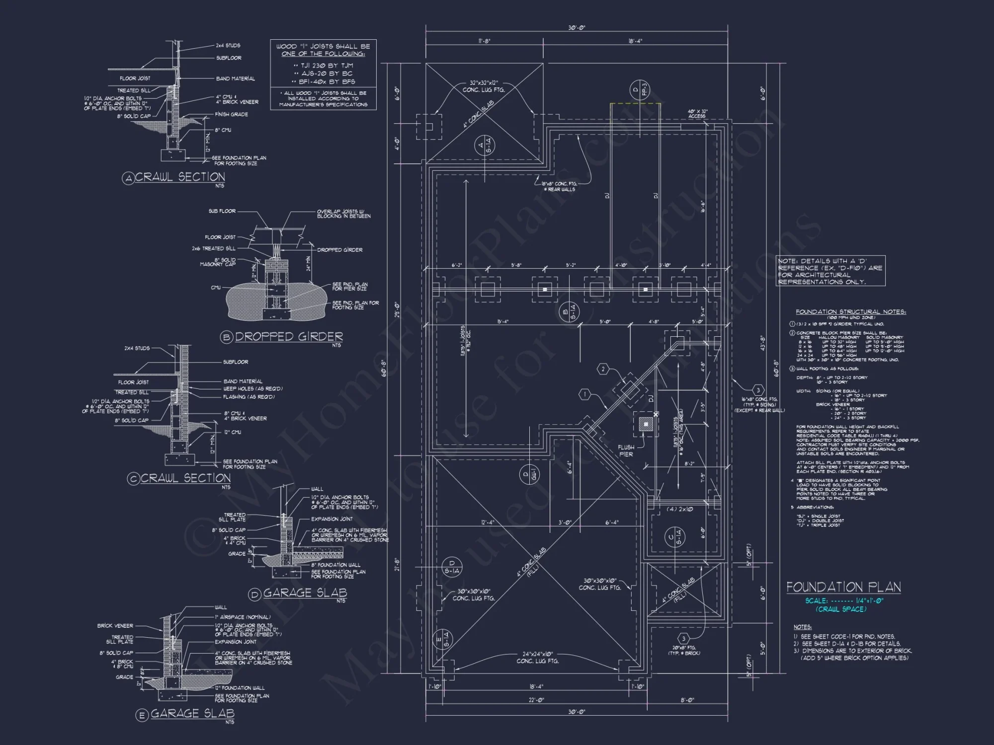 Craftsman house Plan with CAD Blueprint and Floor Designs