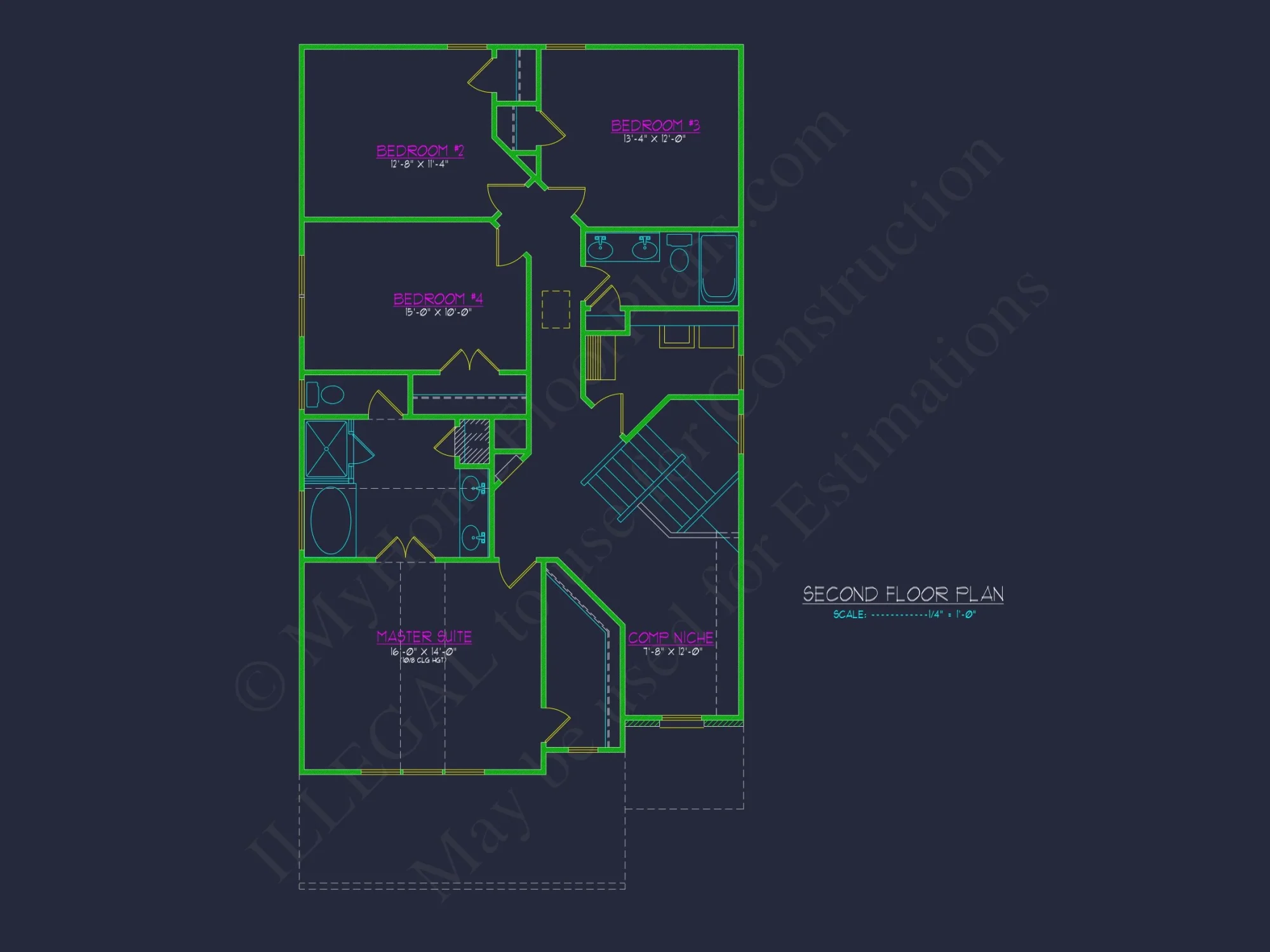 Craftsman house Plan with CAD Blueprint and Floor Designs