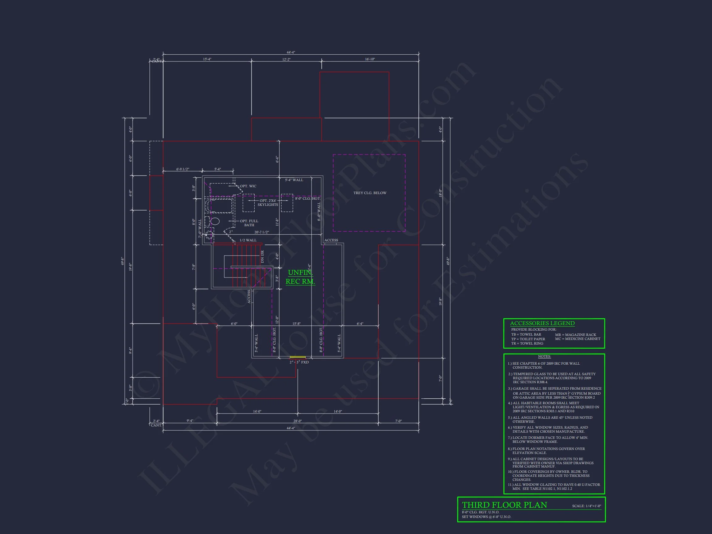 9-1810 HOUSE PLAN - Colonial Revival Home Plan – 4 Bed, 2,922 Sq Ft, 2 Stories 8 Craftsman house Plan with Detailed Blueprint and CAD Designs