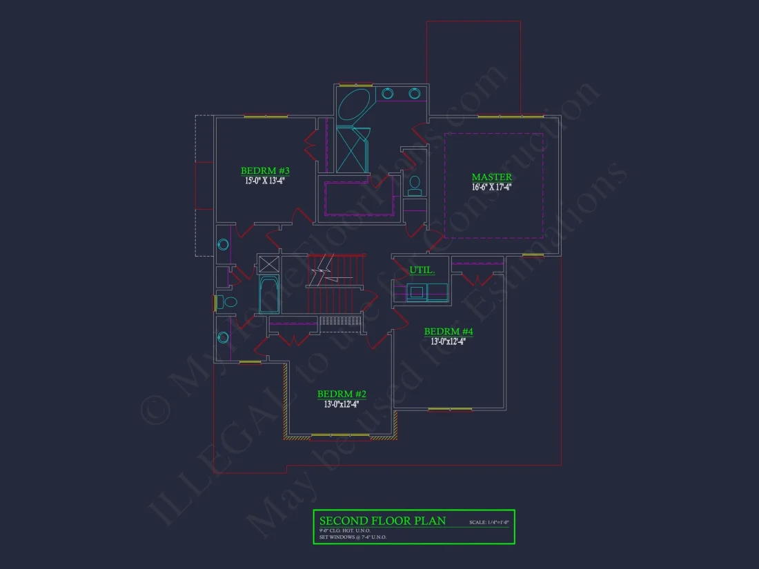 Craftsman house Plan with Detailed Blueprint and CAD Designs