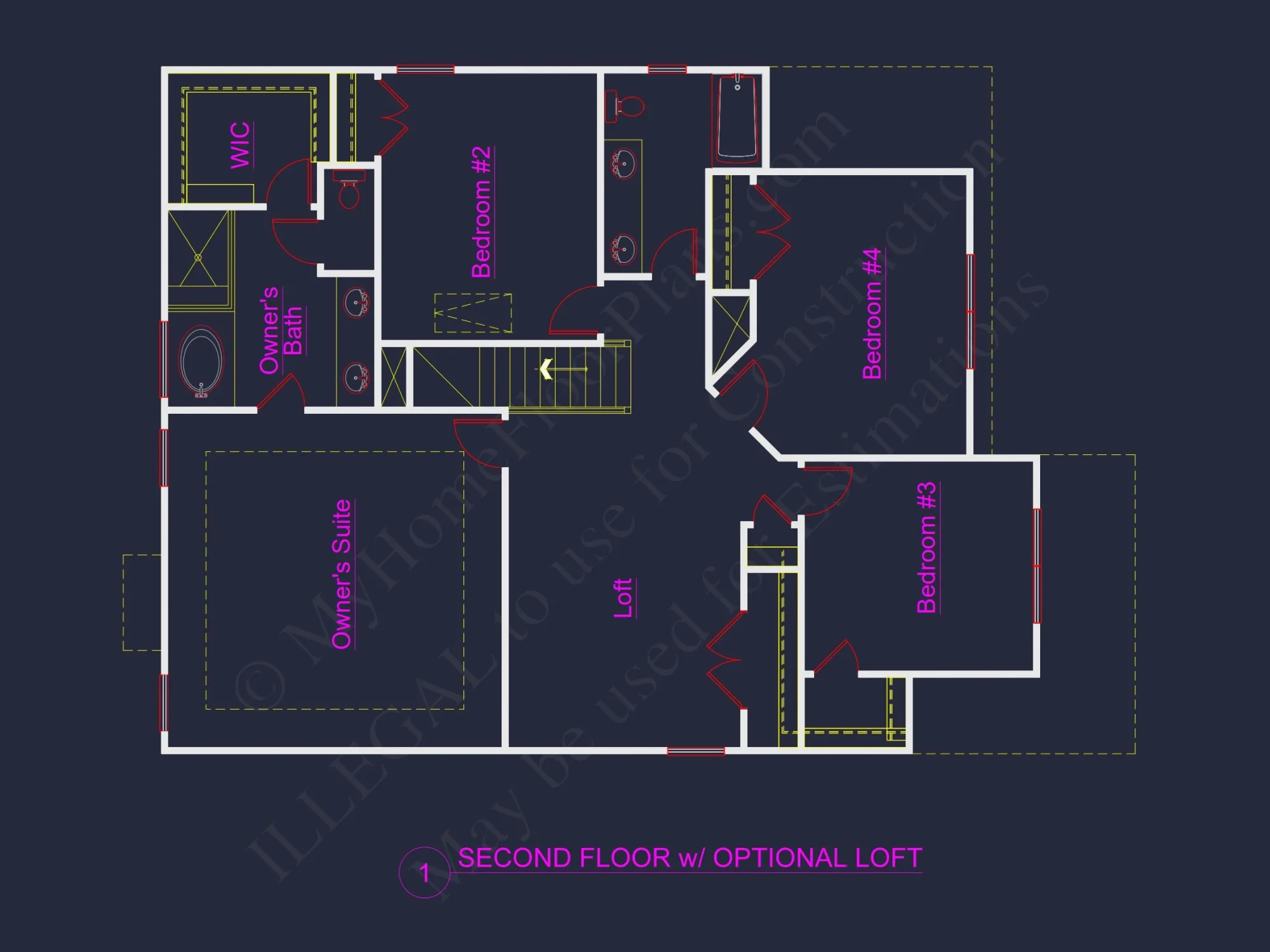 Modern Craftsman house Plan: CAD Floor Plan & Architecture Design