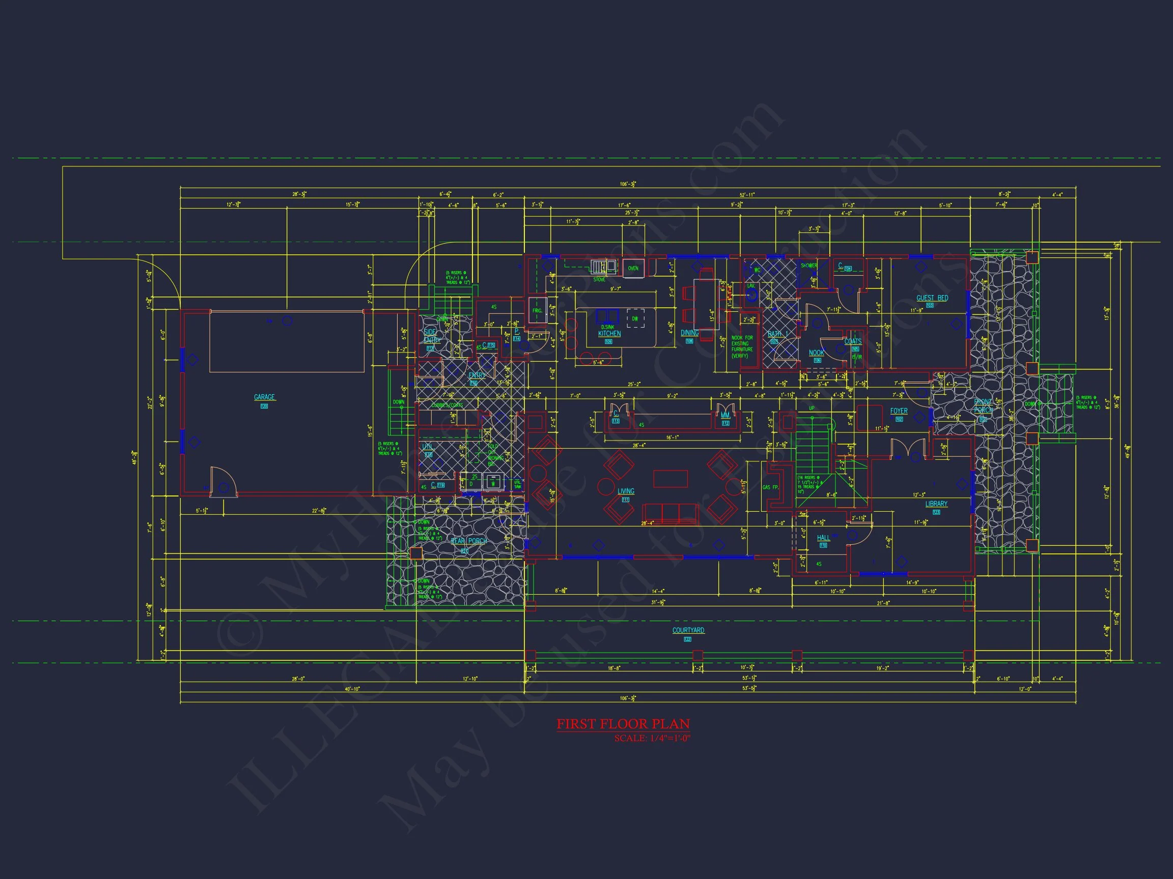 9-1765 HOUSE PLAN - Craftsman House Plan w/2-Story, 4 Bed, 3 Bath & 2-Car Garage Blueprint 15 Craftsman house Plan w/2-Story, 4 Bed, 3 Bath & 2-Car Garage Blueprint