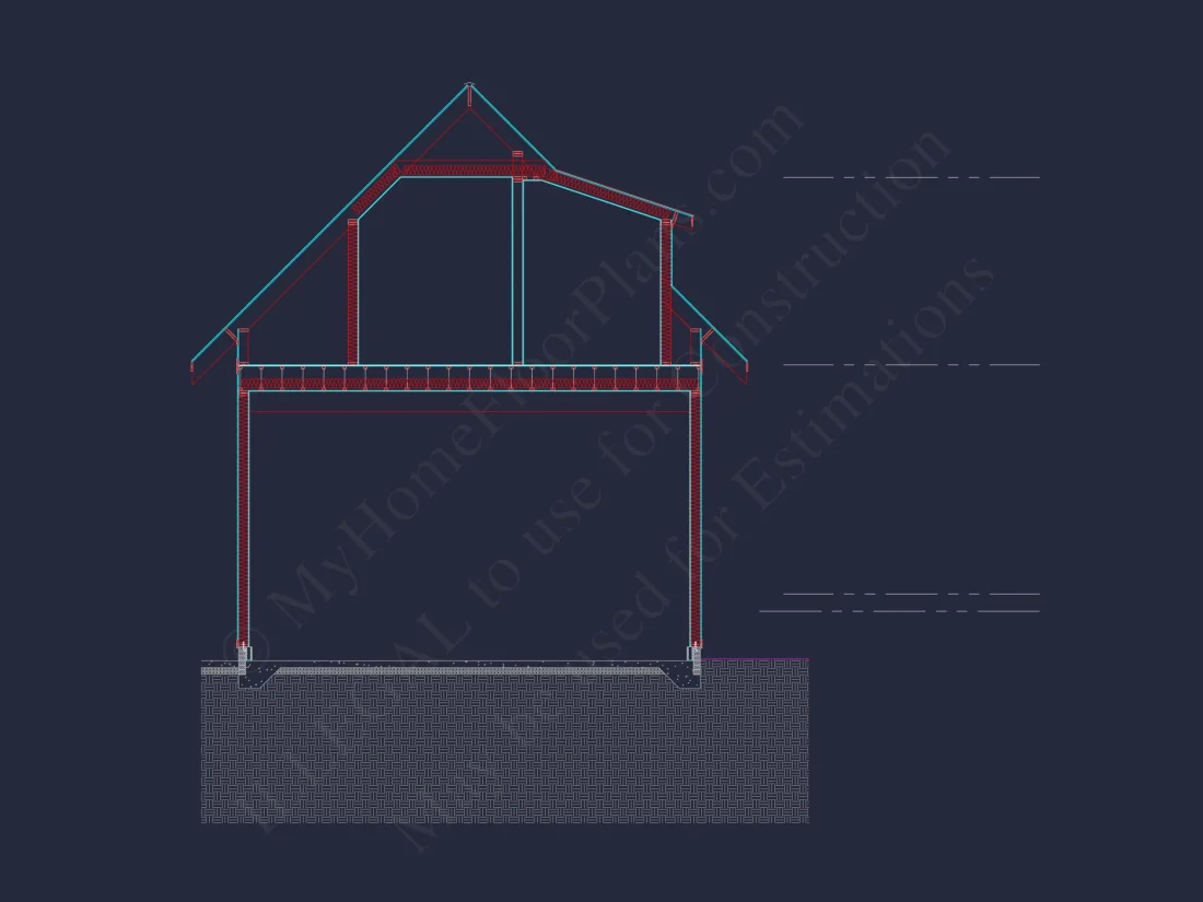 Craftsman house Plan w/2-Story, 4 Bed, 3 Bath & 2-Car Garage Blueprint