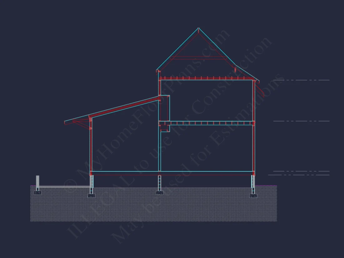 Craftsman house Plan w/2-Story, 4 Bed, 3 Bath & 2-Car Garage Blueprint