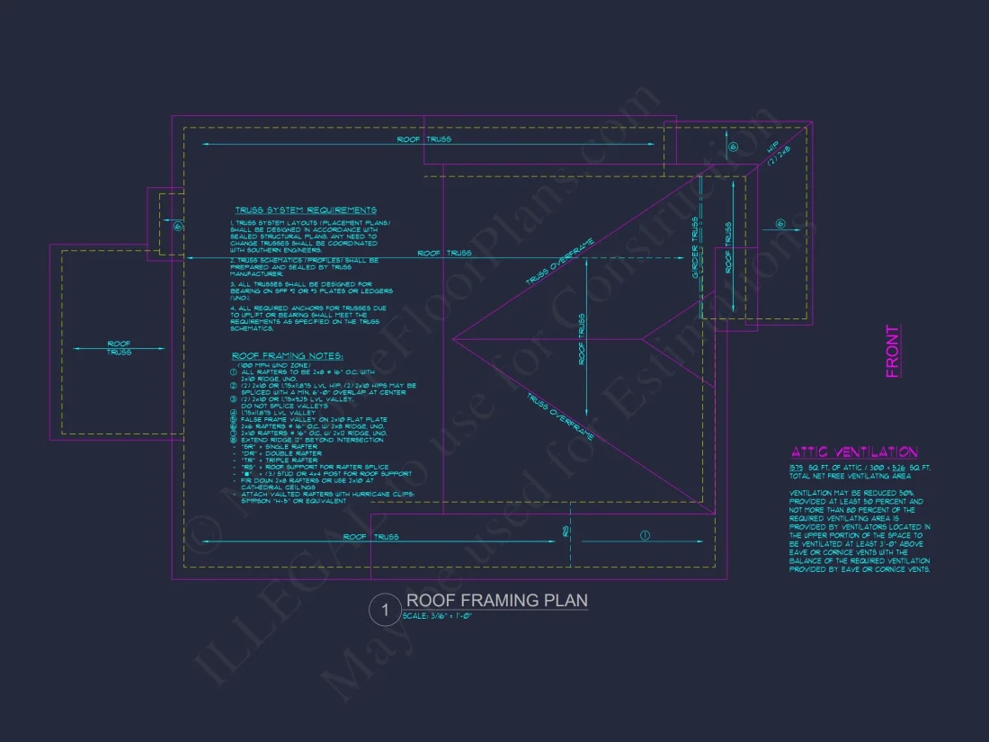 Modern Craftsman house Plan with Spacious Floor Design and CAD Blueprint