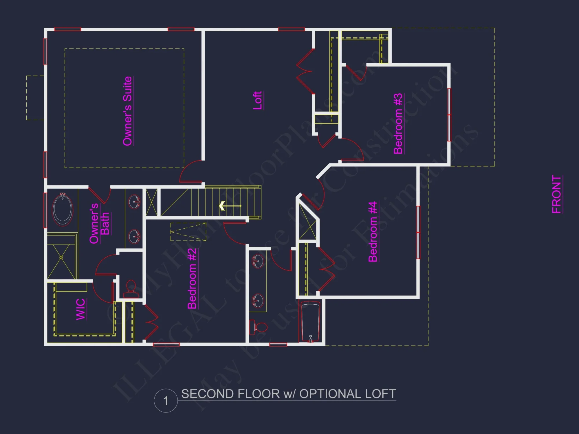 Modern Craftsman house Plan with Spacious Floor Design and CAD Blueprint
