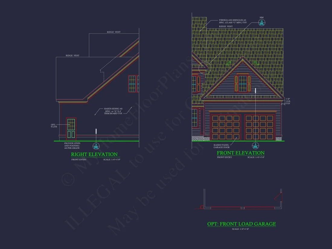 Spacious house Floor Plan with 4 Bedrooms & CAD Designs
