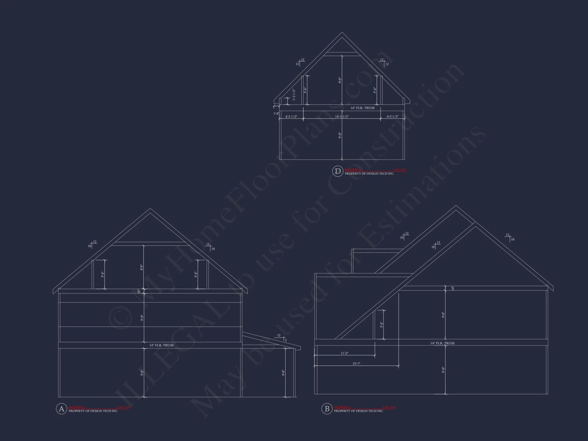 Spacious house Floor Plan with 4 Bedrooms & CAD Designs