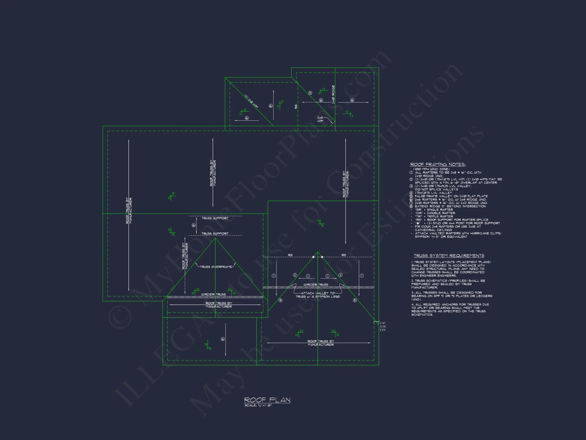 Spacious house Floor Plan with 4 Bedrooms & CAD Designs