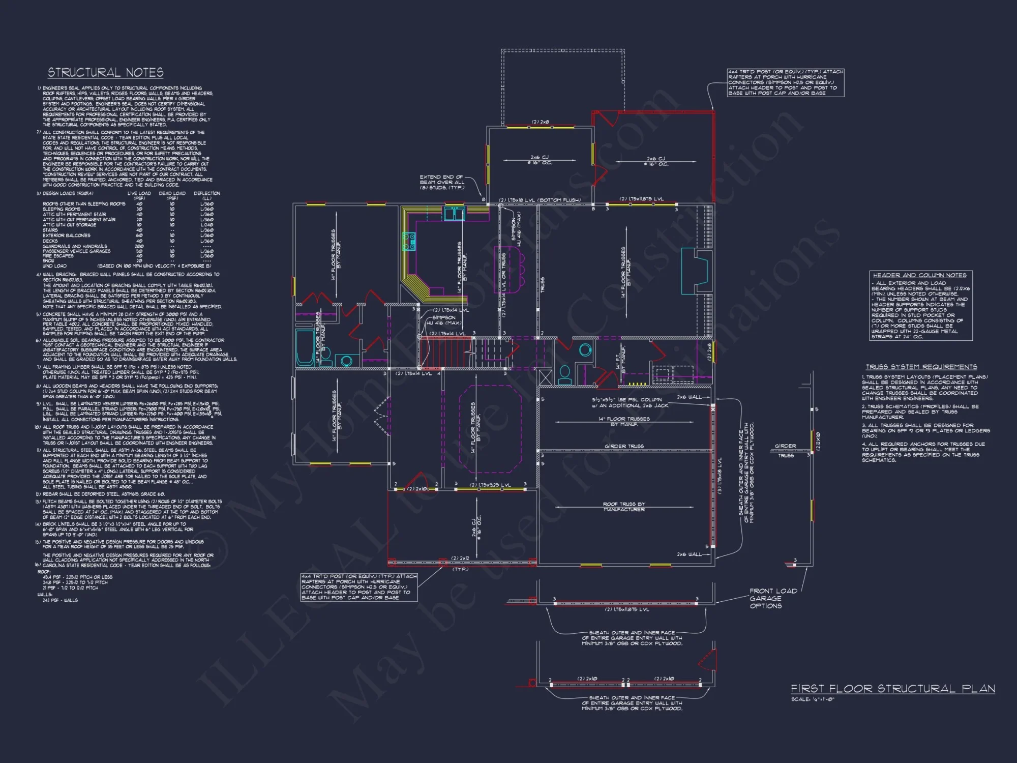 Spacious house Floor Plan with 4 Bedrooms & CAD Designs