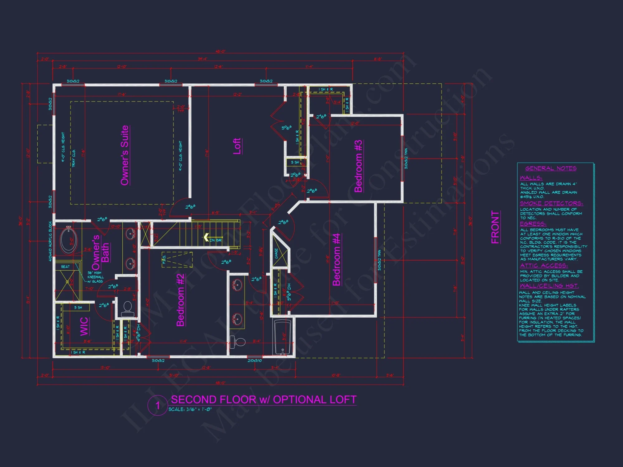 Modern Craftsman house Plan with Detailed Floor Plans and CAD Designs