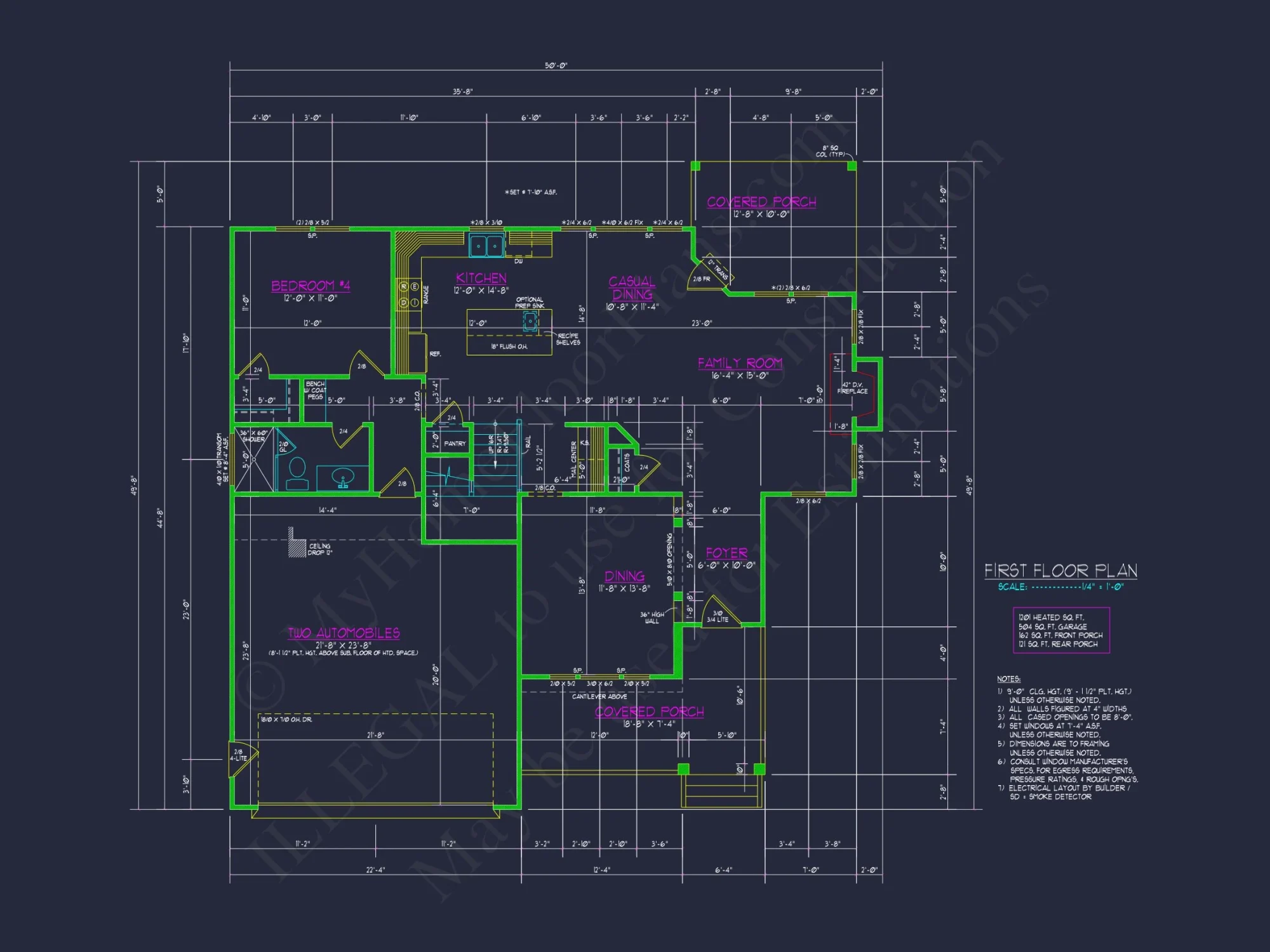 Craftsman house Plan with Detailed Blueprint and Modern Designs