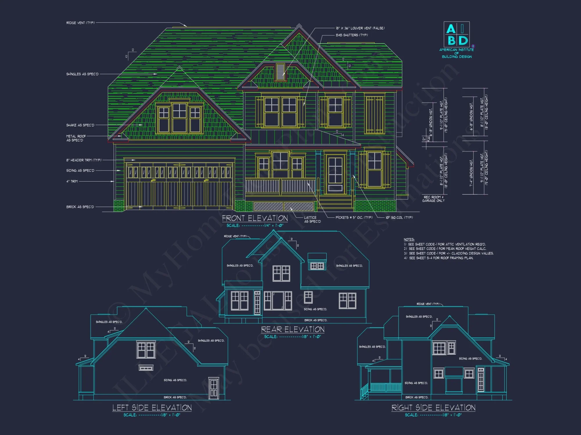Craftsman house Plan with Detailed Blueprint and Modern Designs
