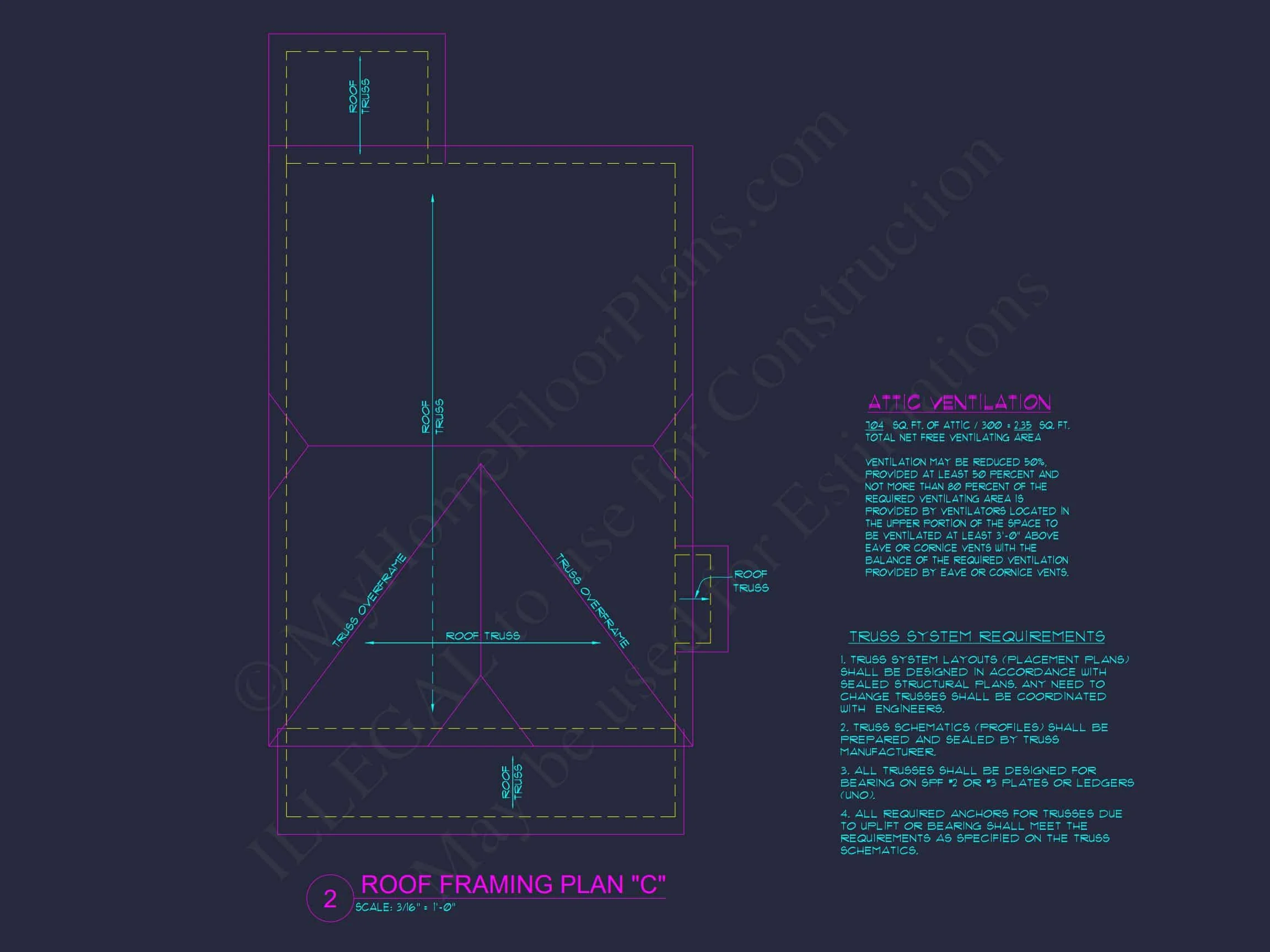 9-1510 HOUSE PLAN - Modern 3-Bedroom House Plan with Open Floor Plan & Attic 16 Modern 3-Bedroom house Plan with Open Floor Plan & Attic