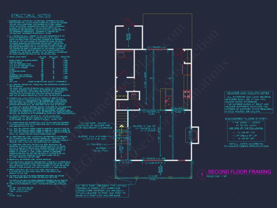 Modern 3-Bedroom house Plan with Open Floor Plan & Attic