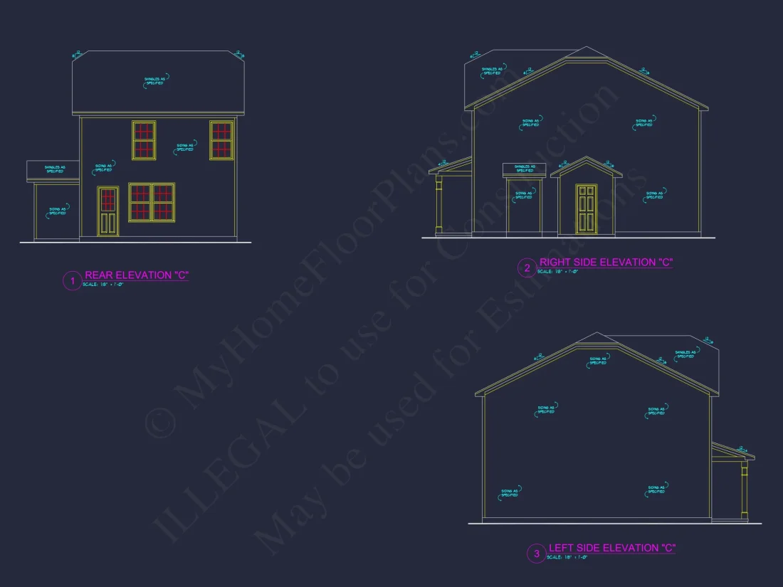 Modern 3-Bedroom house Plan with Open Floor Plan & Attic