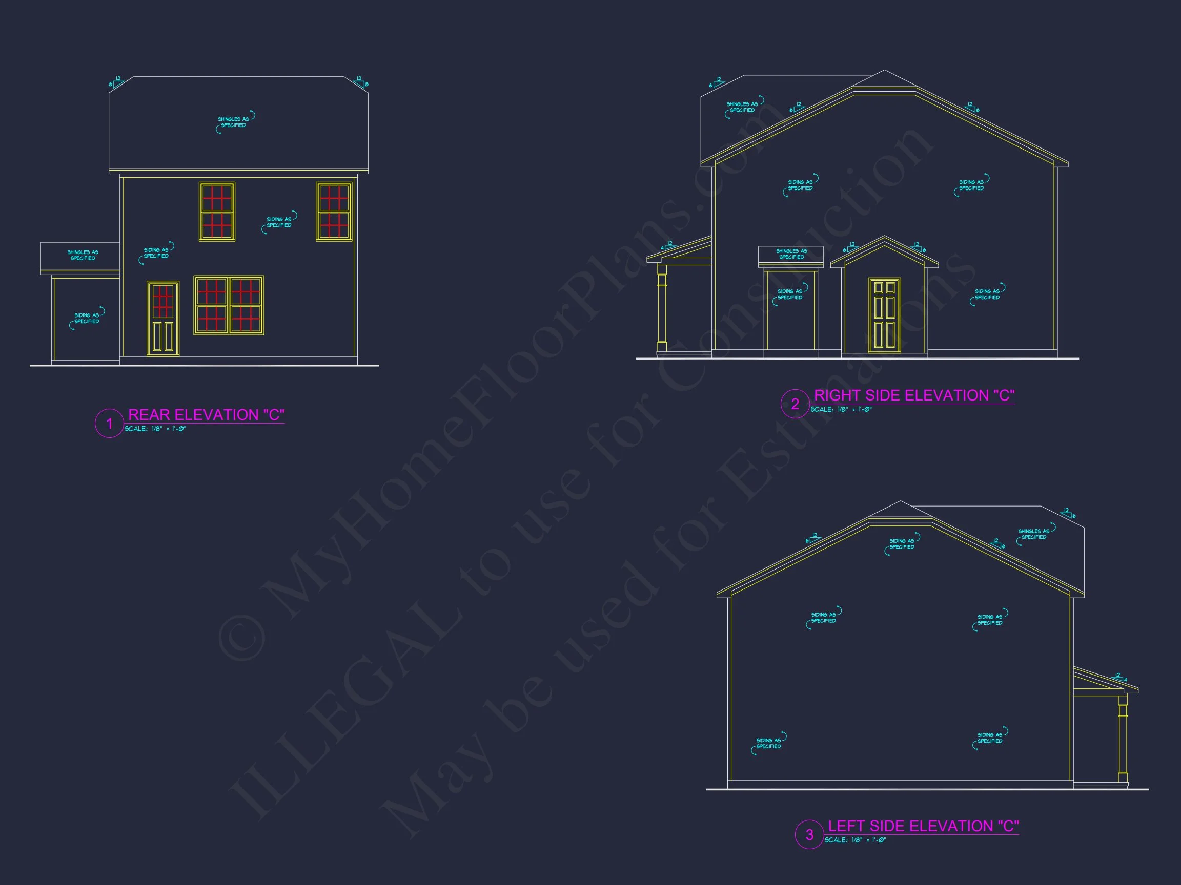 9-1510 HOUSE PLAN - Modern 3-Bedroom House Plan with Open Floor Plan & Attic 8 Modern 3-Bedroom house Plan with Open Floor Plan & Attic