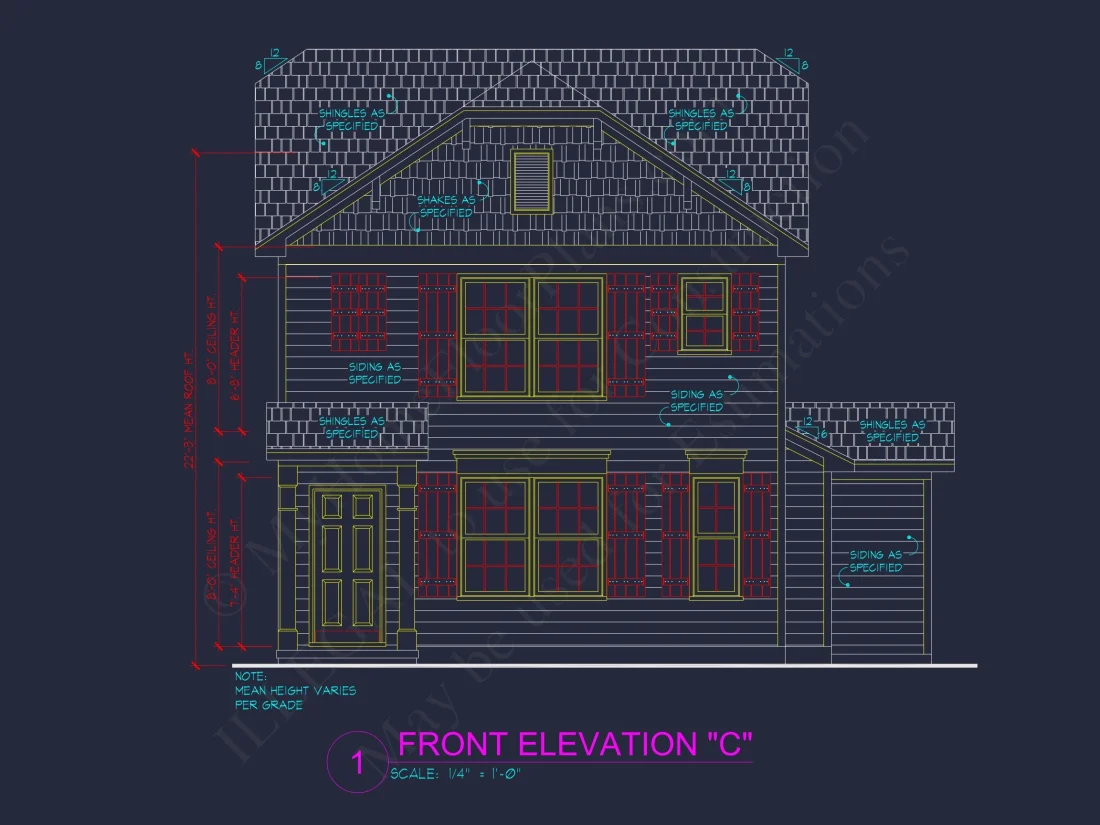 Modern 3-Bedroom house Plan with Open Floor Plan & Attic