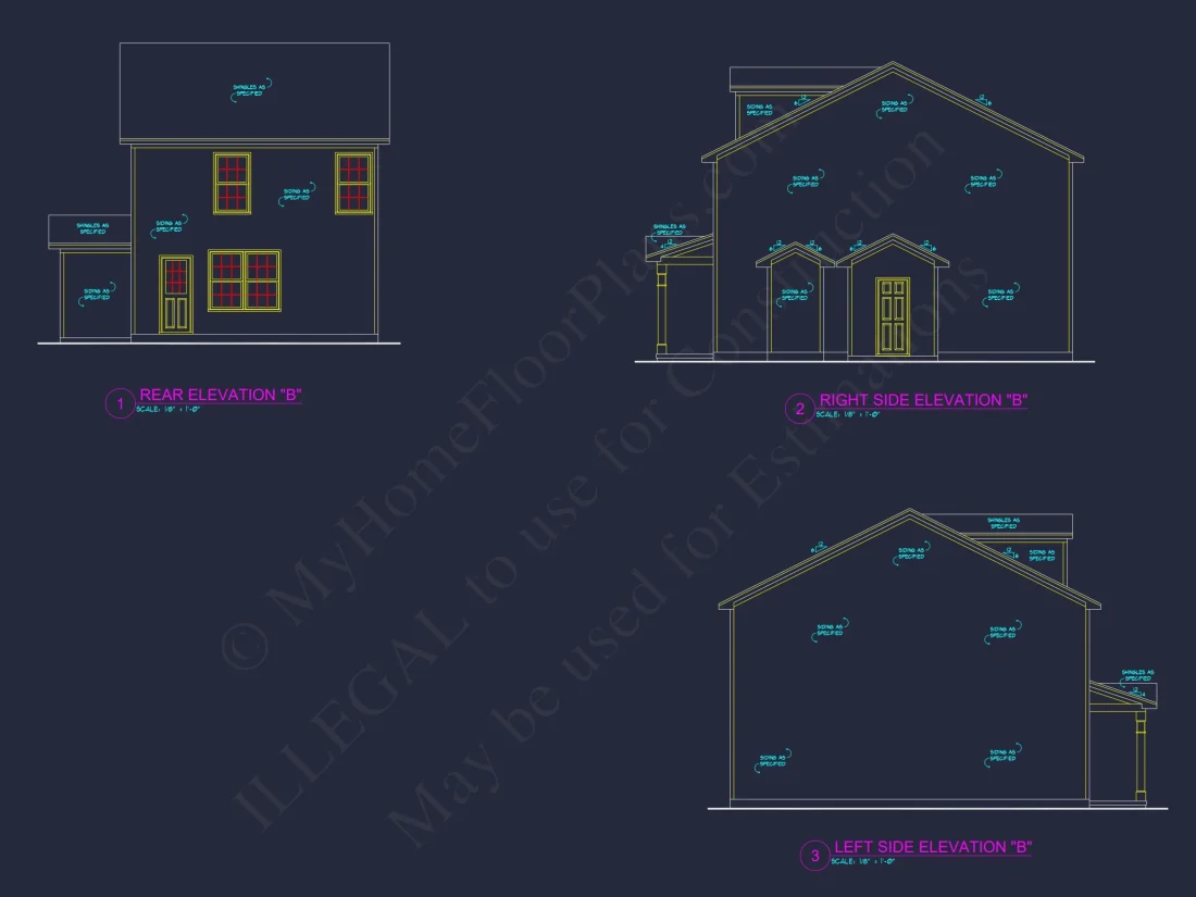 Modern 3-Bedroom house Plan with Open Floor Plan & Attic