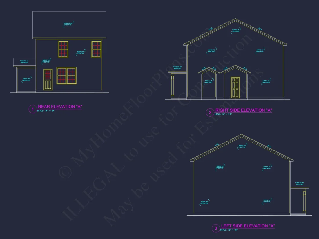 Modern 3-Bedroom house Plan with Open Floor Plan & Attic
