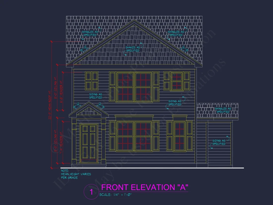 Modern 3-Bedroom house Plan with Open Floor Plan & Attic