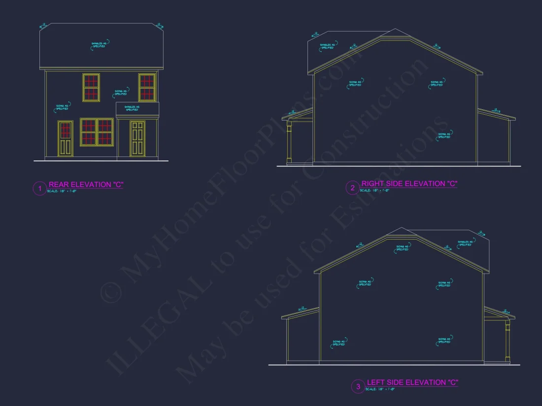 Modern 3-Bedroom house Plan with Open Floor Plan & Attic