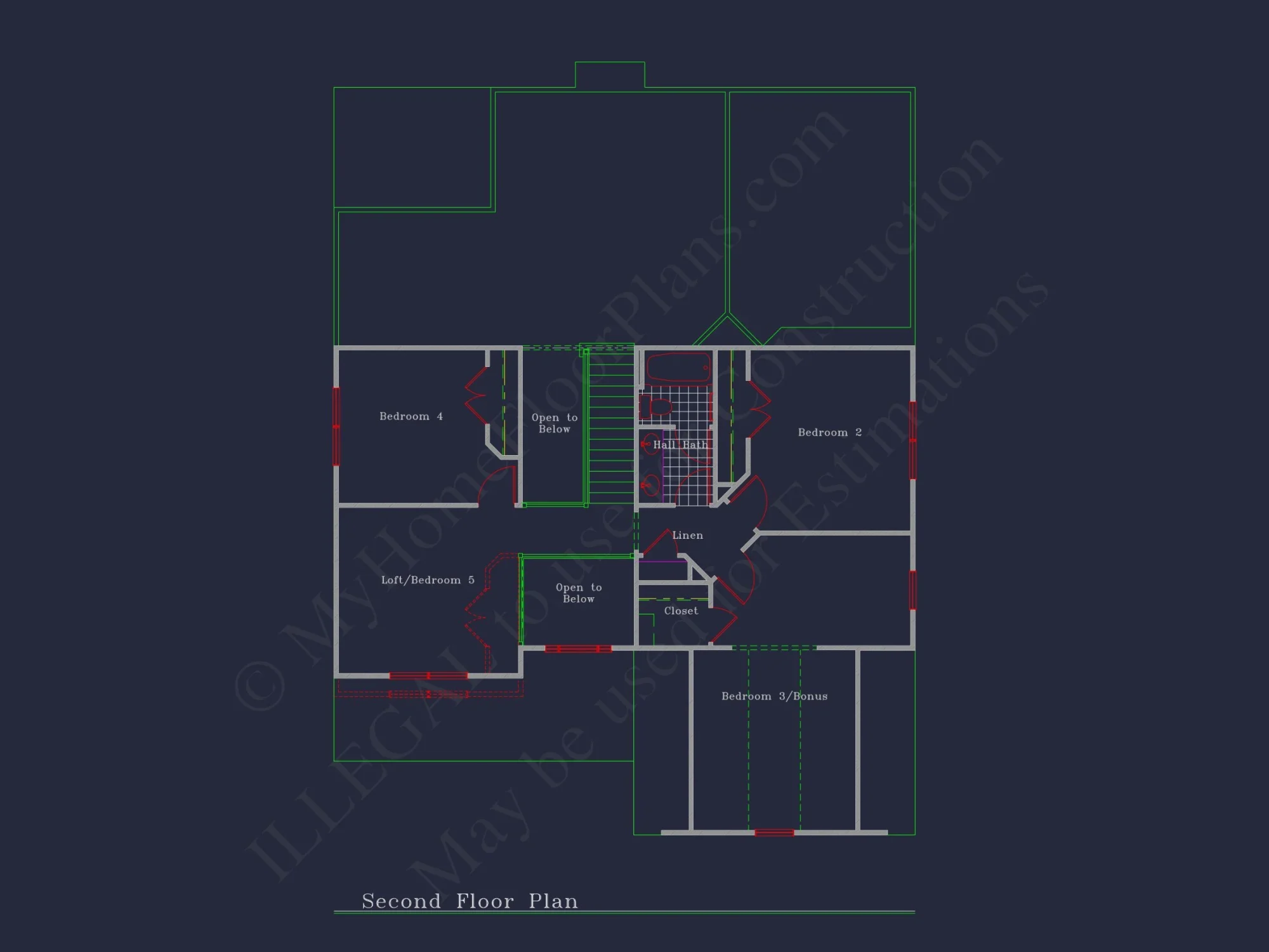 Modern Craftsman house Plan: Spacious Designs with 54'-0" Depth