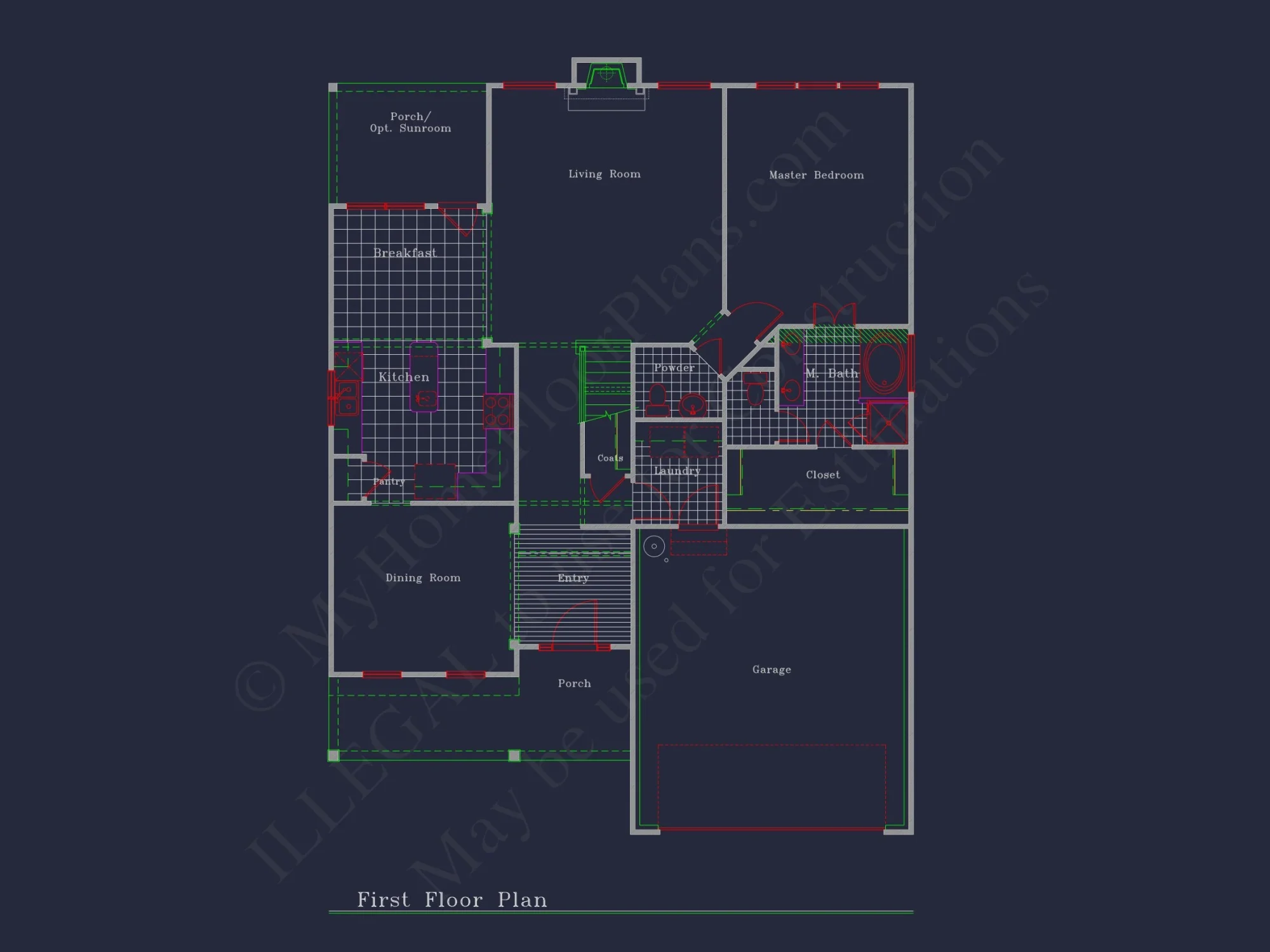 Modern Craftsman house Plan: Spacious Designs with 54'-0" Depth