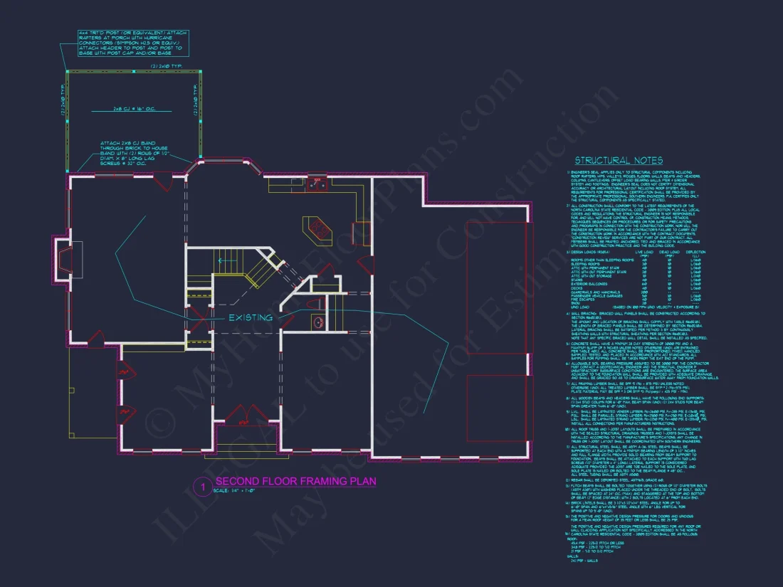 Traditional 4-Bedroom house Plan with 3-Car Garage (3490 Sq Ft)