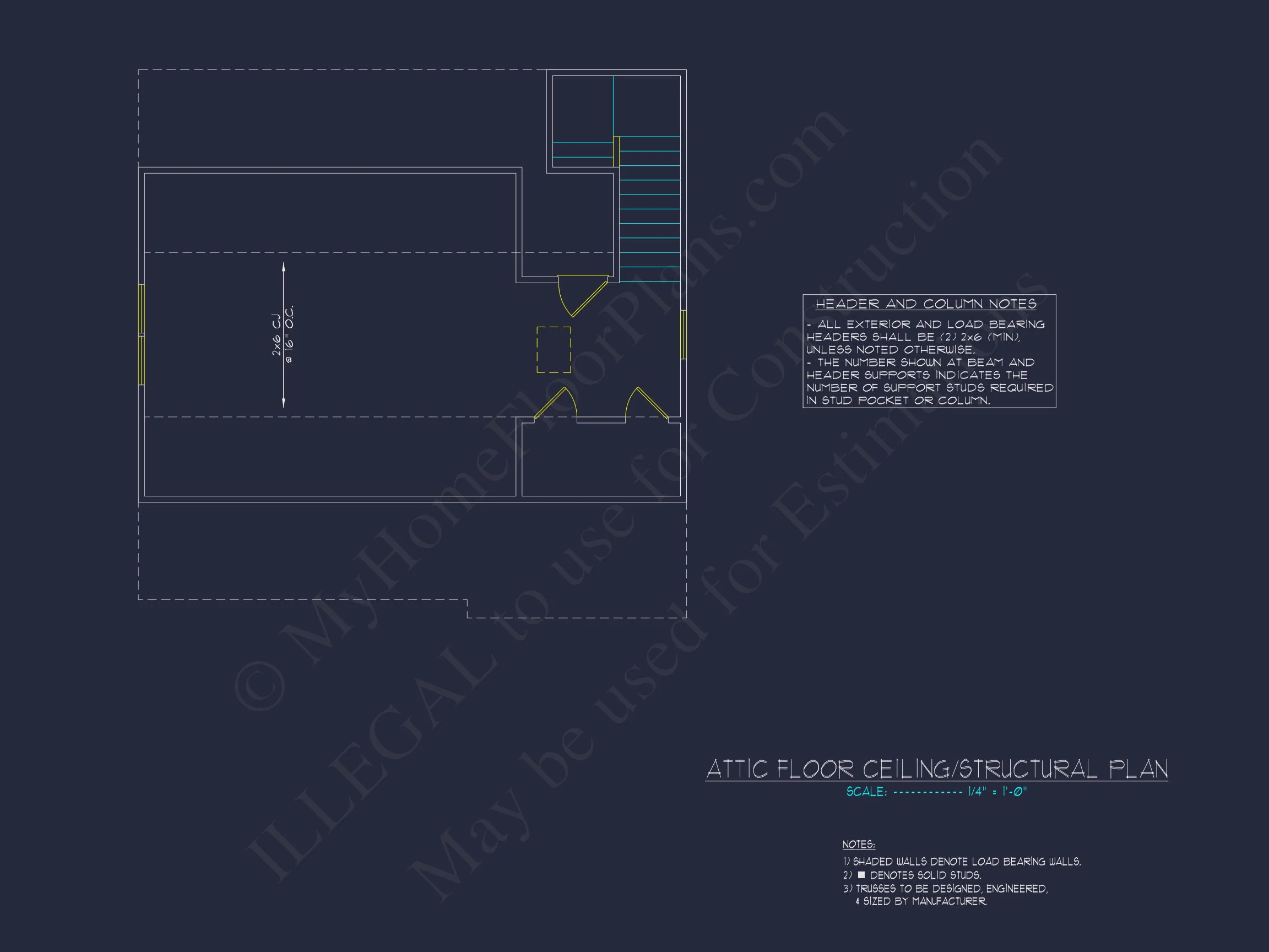 Traditional 3-Bedroom house Plan with Garage - Blueprints & CAD Designs
