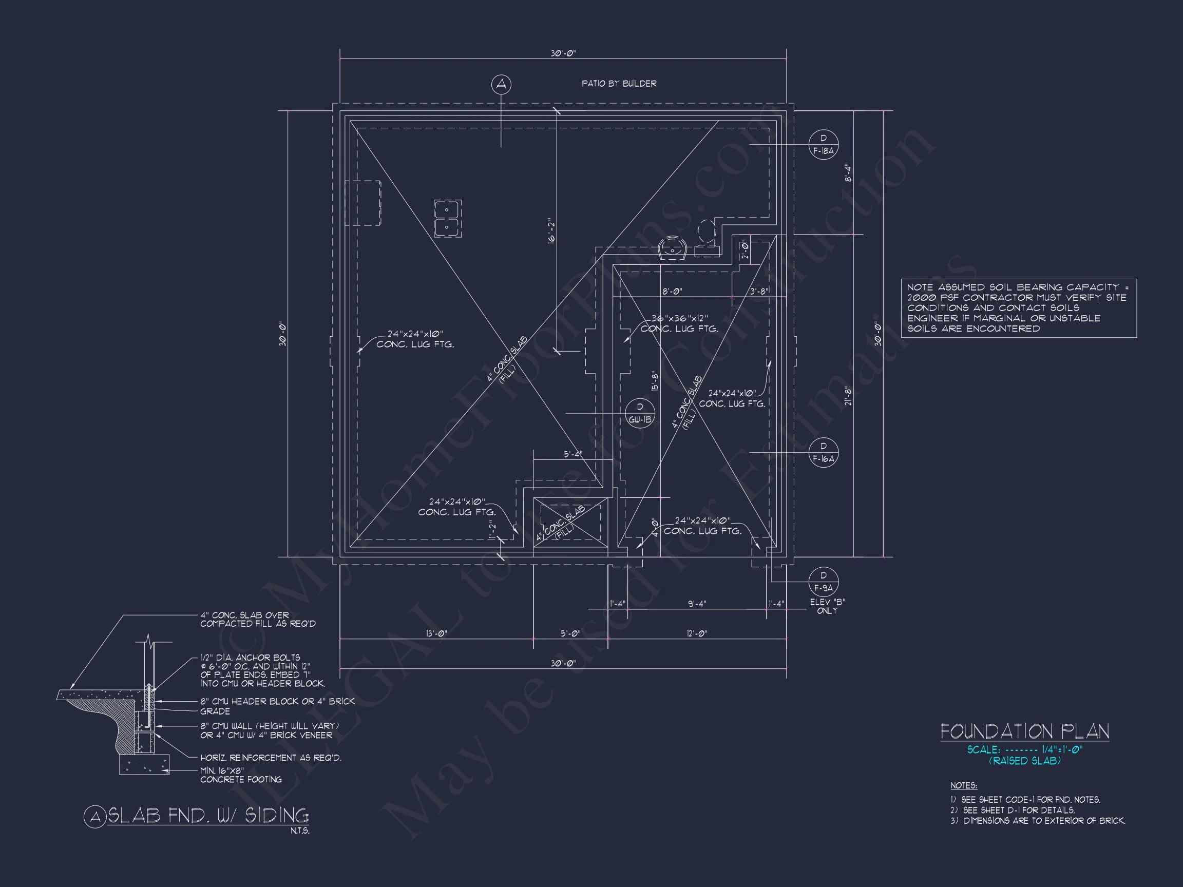 Traditional 3-Bedroom house Plan with Garage - Blueprints & CAD Designs
