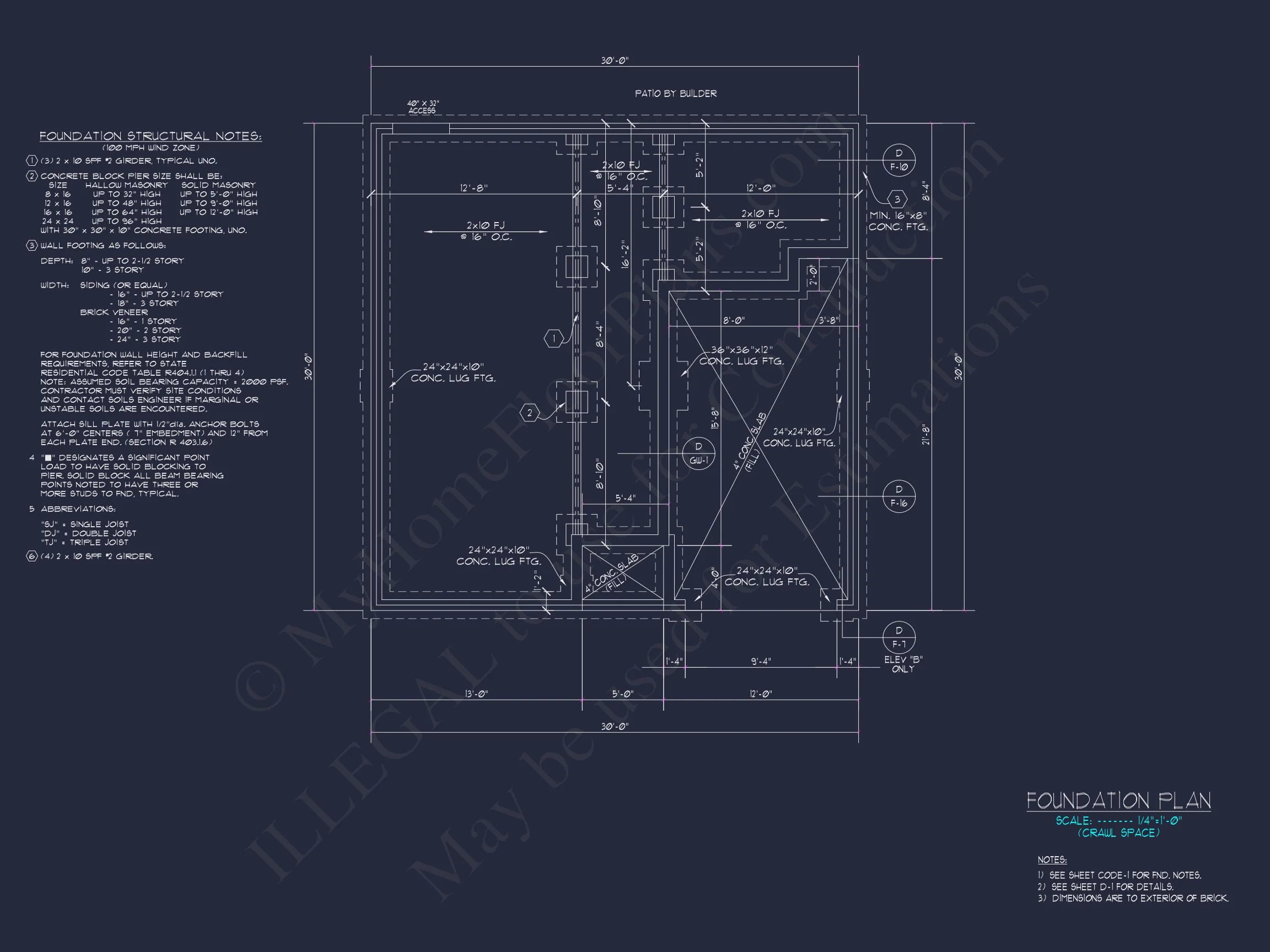 Traditional 3-Bedroom house Plan with Garage - Blueprints & CAD Designs