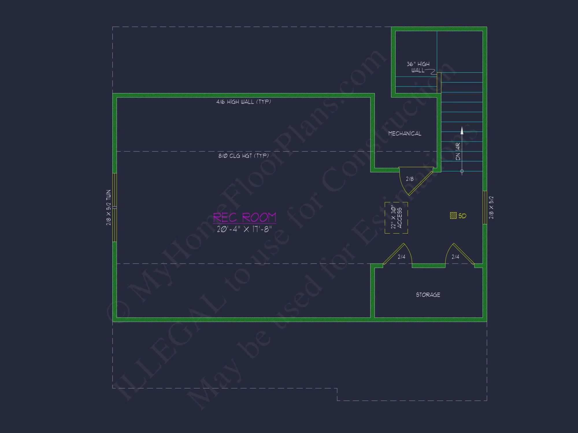 Traditional 3-Bedroom house Plan with Garage - Blueprints & CAD Designs