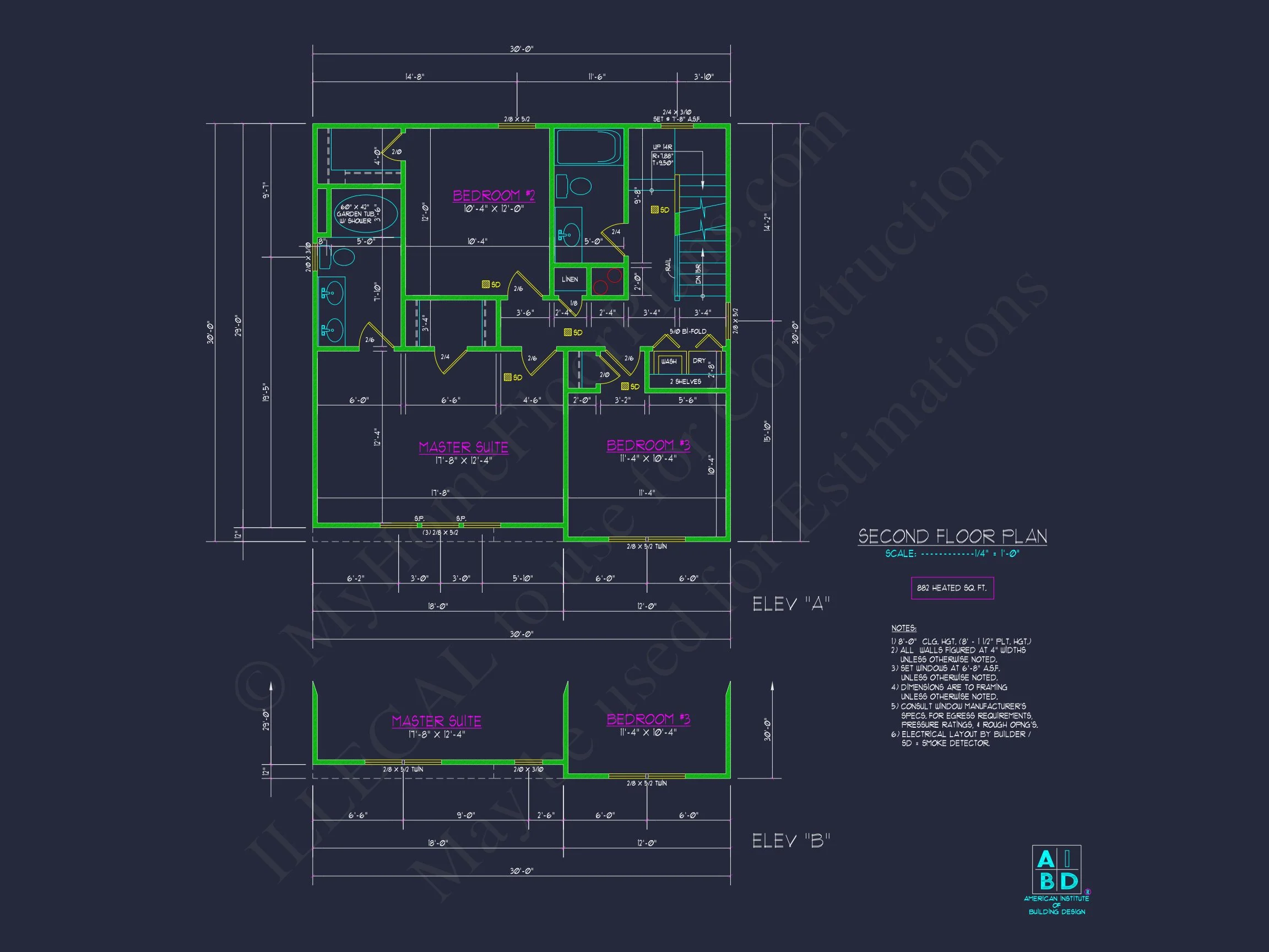 Traditional 3-Bedroom house Plan with Garage - Blueprints & CAD Designs