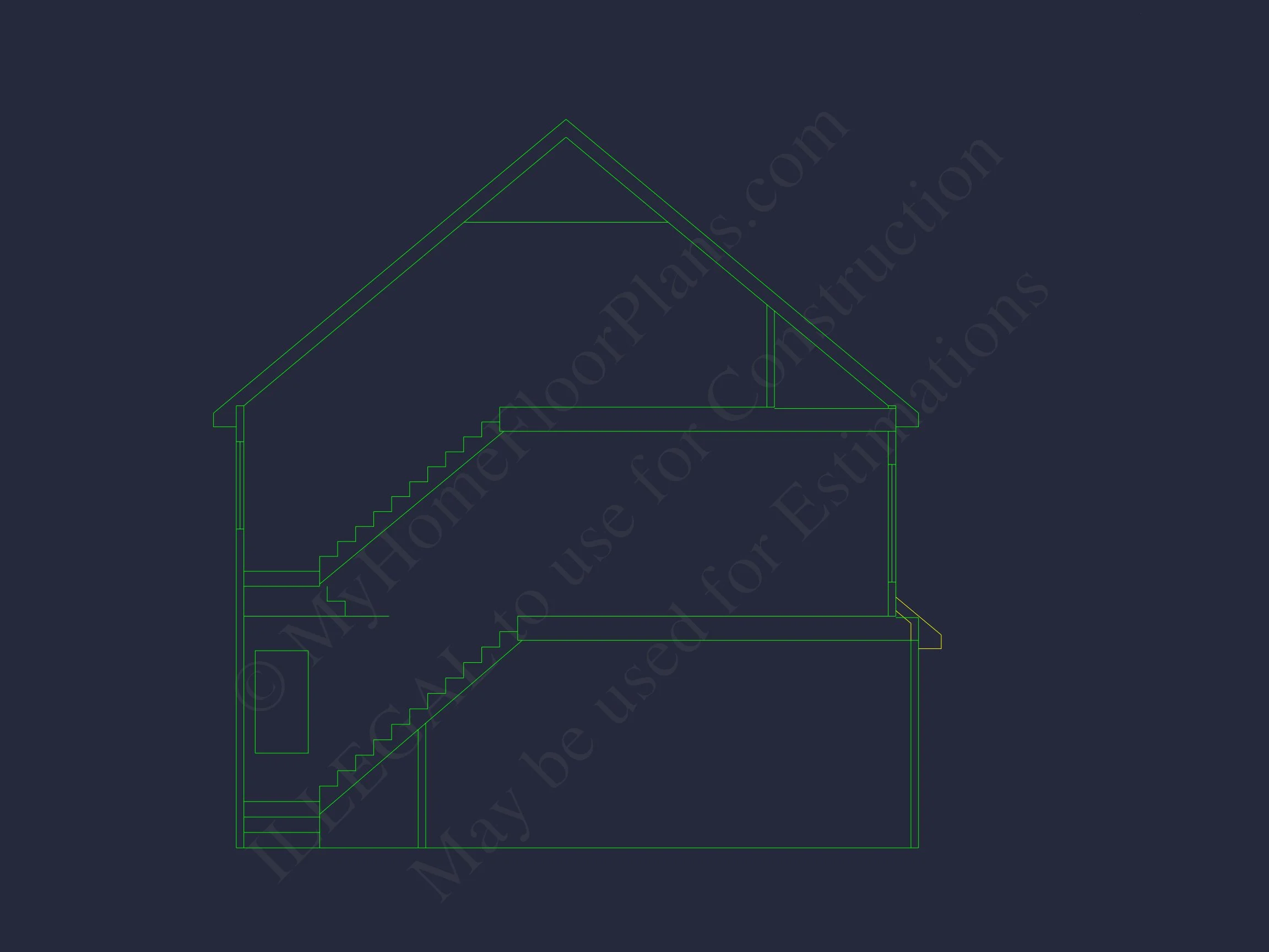 Traditional 3-Bedroom house Plan with Garage - Blueprints & CAD Designs