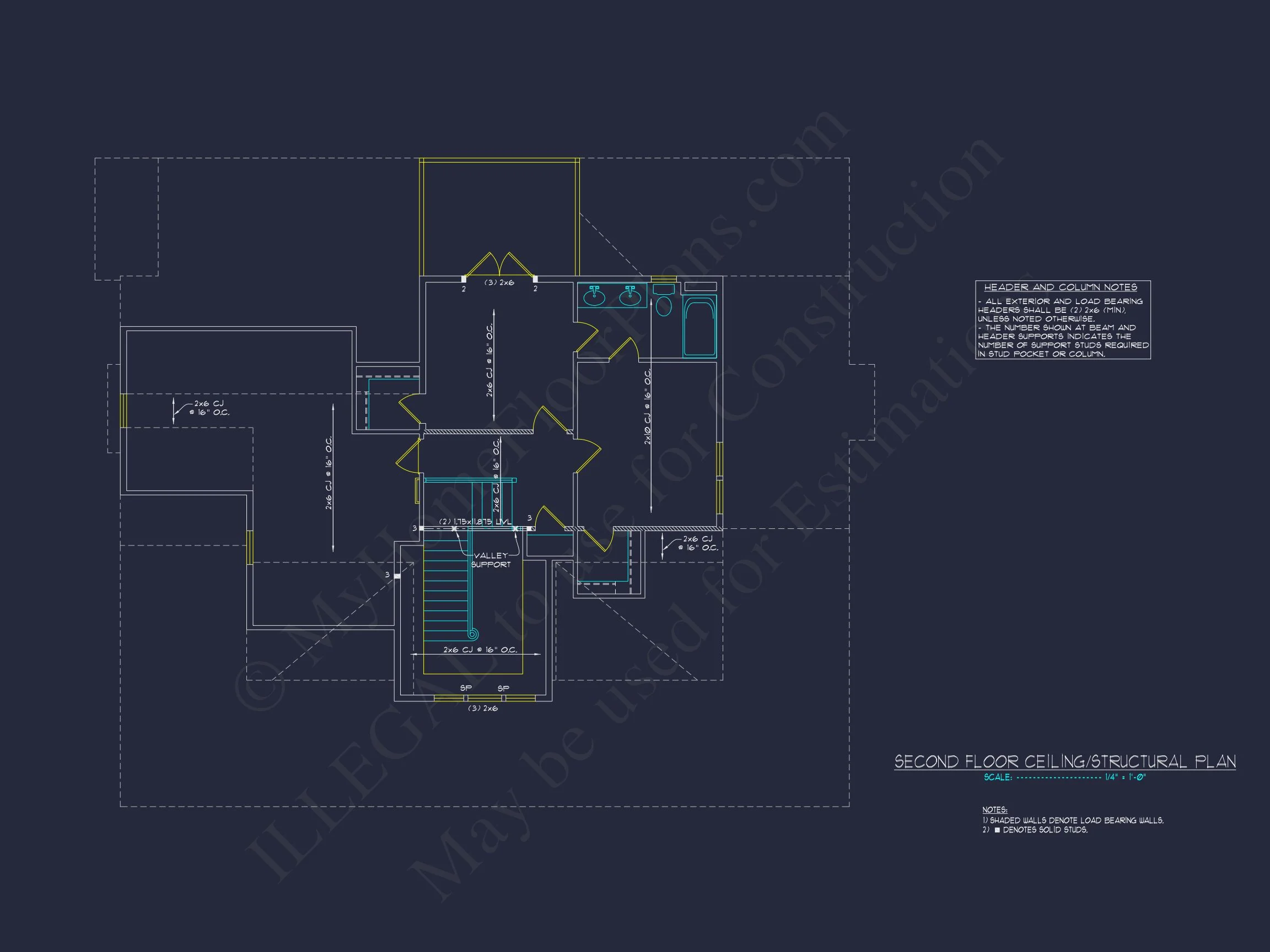 Craftsman house Plan with 2 Floors & Detailed CAD Designs